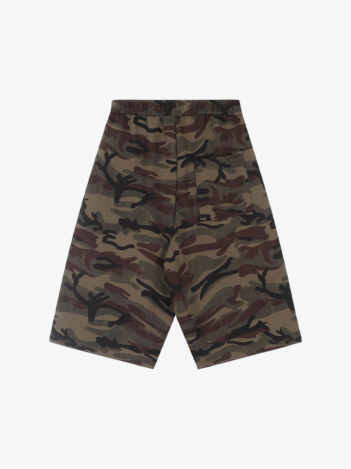 Vintage Camouflage Embroidered Casual Shorts Size US 30 / EU 46 - 3 Thumbnail