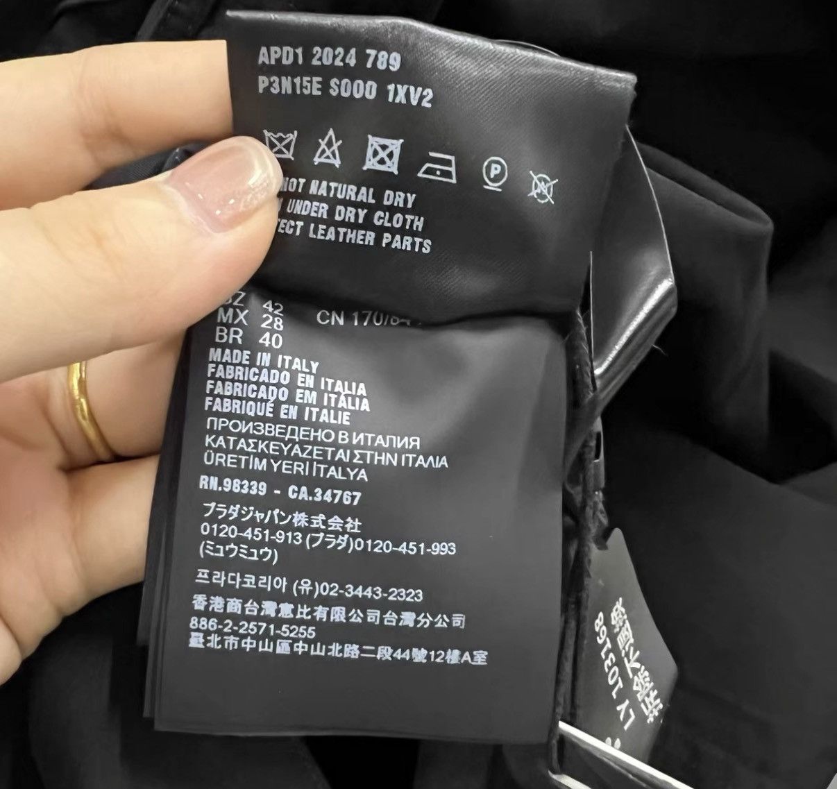 Prada Prada Black Logo Waist-tied Shirt Dress J41 Size M / US 6-8 / IT 42-44 - 6 Thumbnail