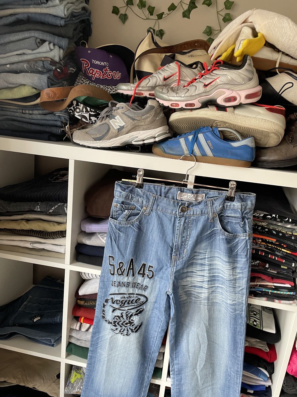 Japanese Brand Avant Garde Japan Vintage Rap Wide Washed Flared Denim Jeans Size US 30 / EU 46 - 2 Thumbnail