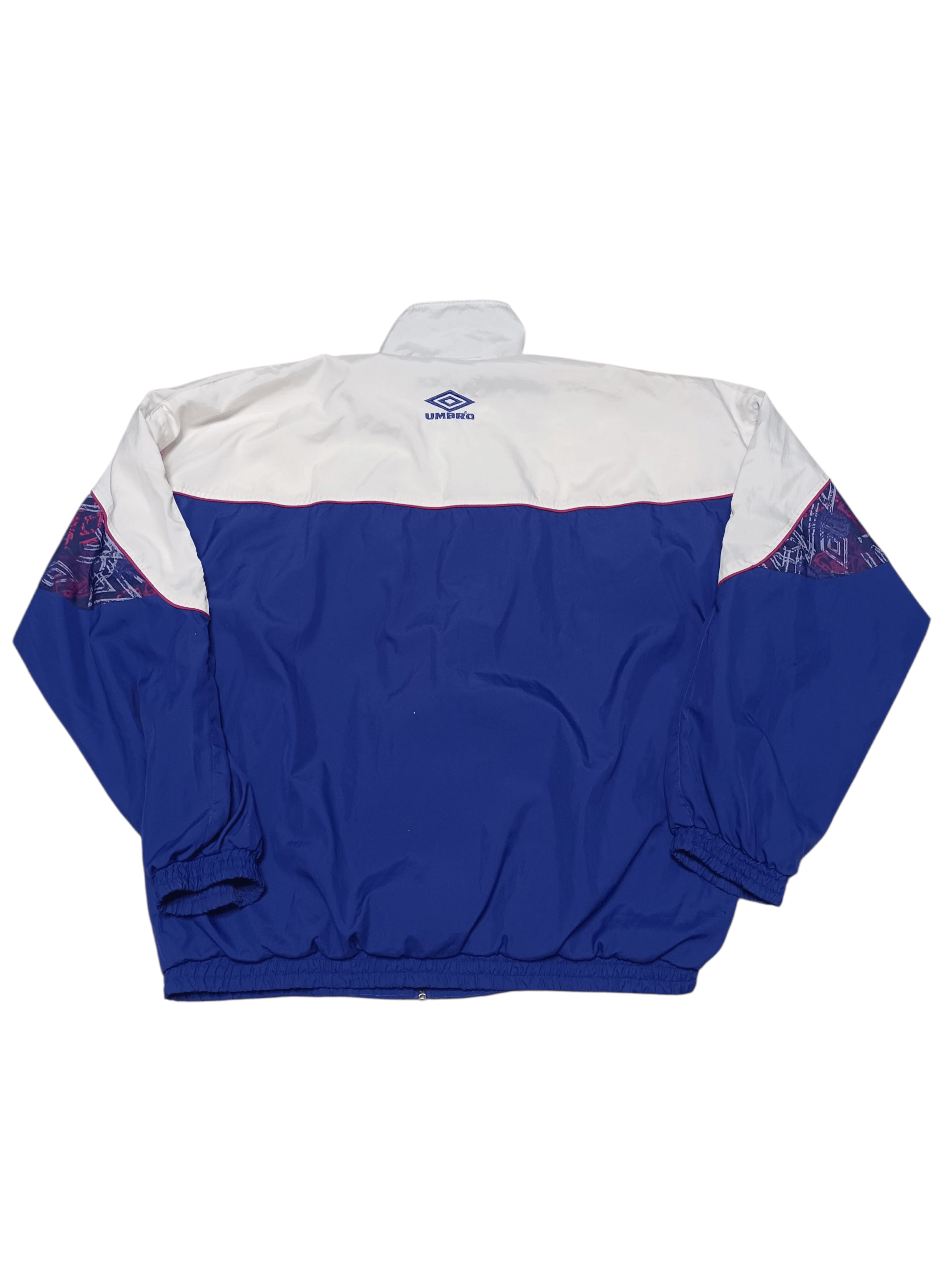 Umbro UMBRO VINTAGE NYLON FIRE DRILL JACKET SPORTSWEAR 90S Size US XL / EU 56 / 4 - 3 Thumbnail