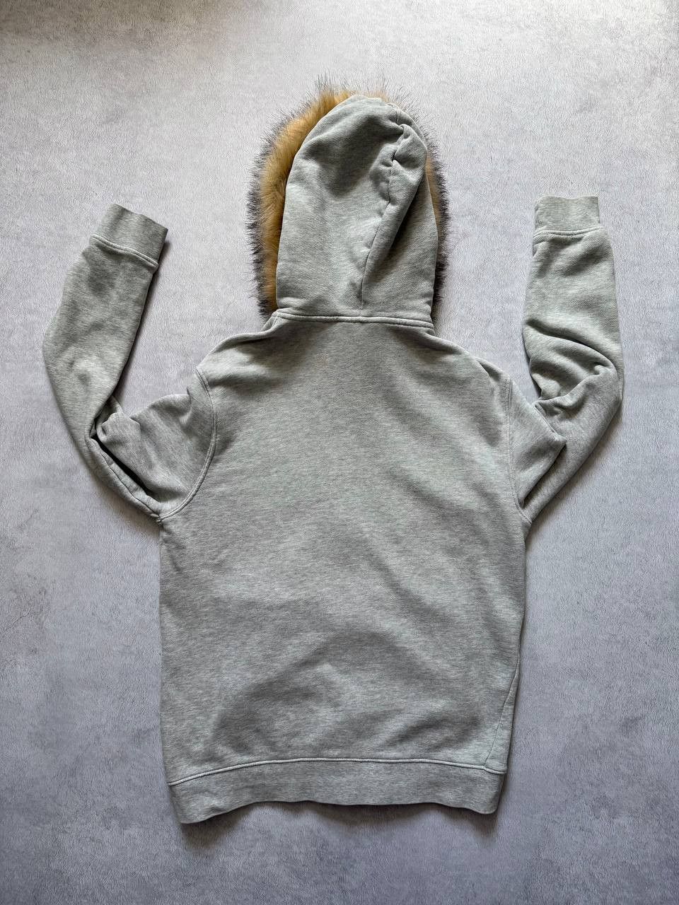 H&M Y2K Zipper Fur Hoodie Jacket Basic Gray Size US M / EU 48-50 / 2 - 2 Thumbnail