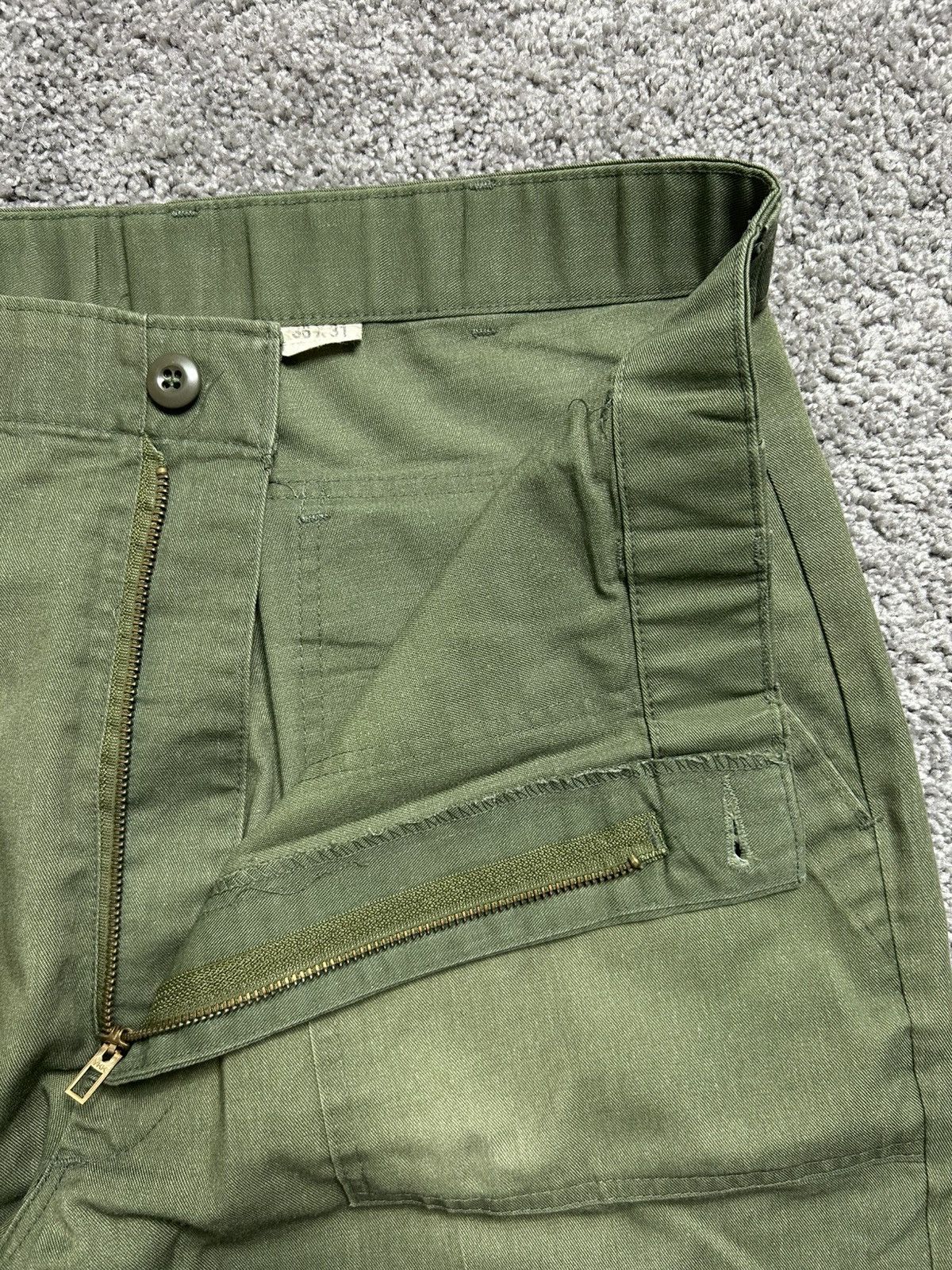 Other Vintage 80s Military OG 507 Pants YKK zipper Size US 33 - 3 Thumbnail