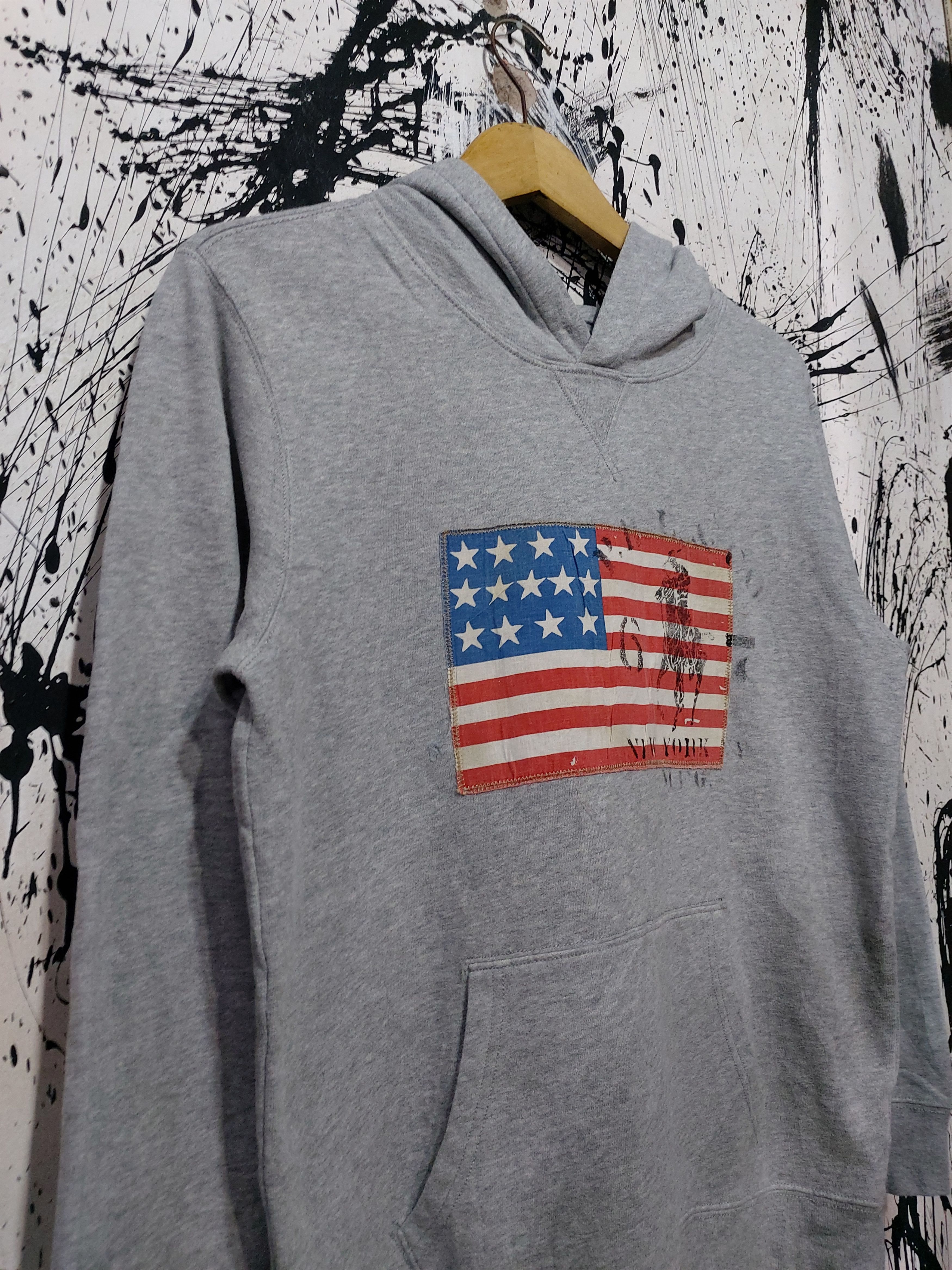 Polo Ralph Lauren VINTAGE POLO RALPH LAUREN USA FLAG LOGO HOODIE Size US L / EU 52-54 / 3 - 2 Thumbnail