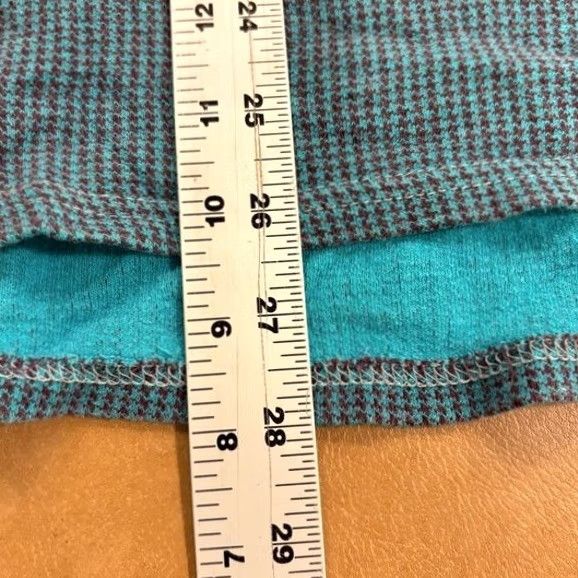 Vintage Woolrich Womens Pullover Top Long Sleeve Mock Neck Teal Houndstooth Size XXL Size XXL / US 16-18 / IT 52-54 - 5 Thumbnail