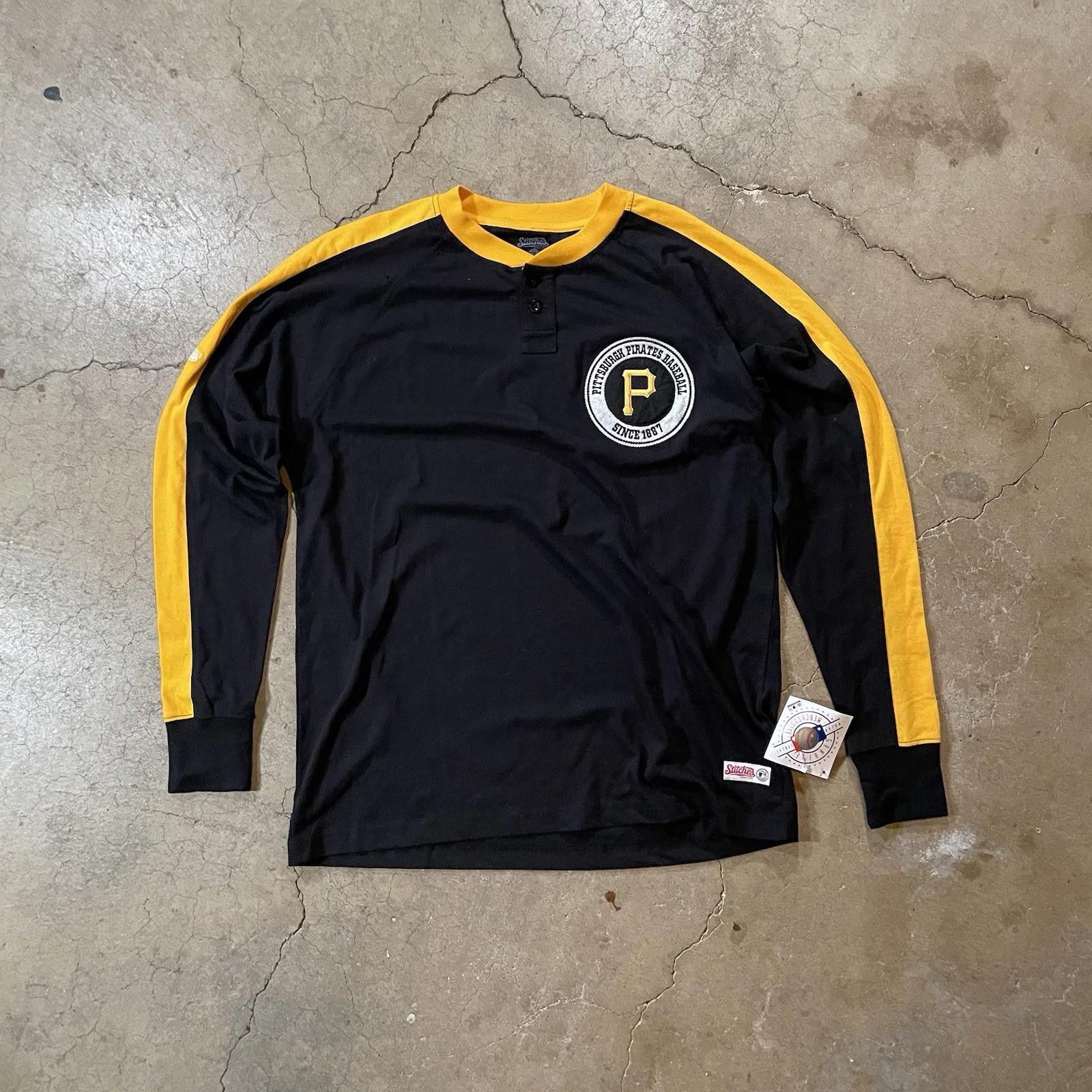 Other Stitches MLB PITTSBURGH PIRATES Long Sleeve Black Shirt L Size ONE SIZE - 1 Thumbnail