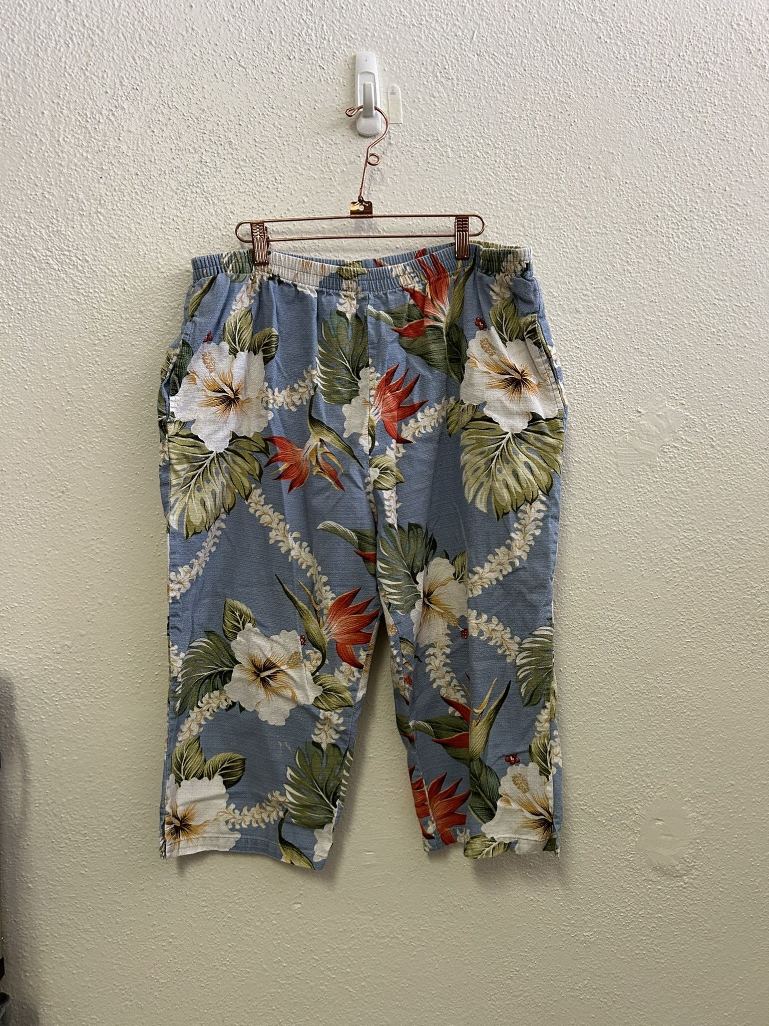 Other VTG BISHOP ST HAWAII BLUE HAWAIIAN RELAXED PANTS SIZE 2XL Size 42" / US 20 - 1 Thumbnail