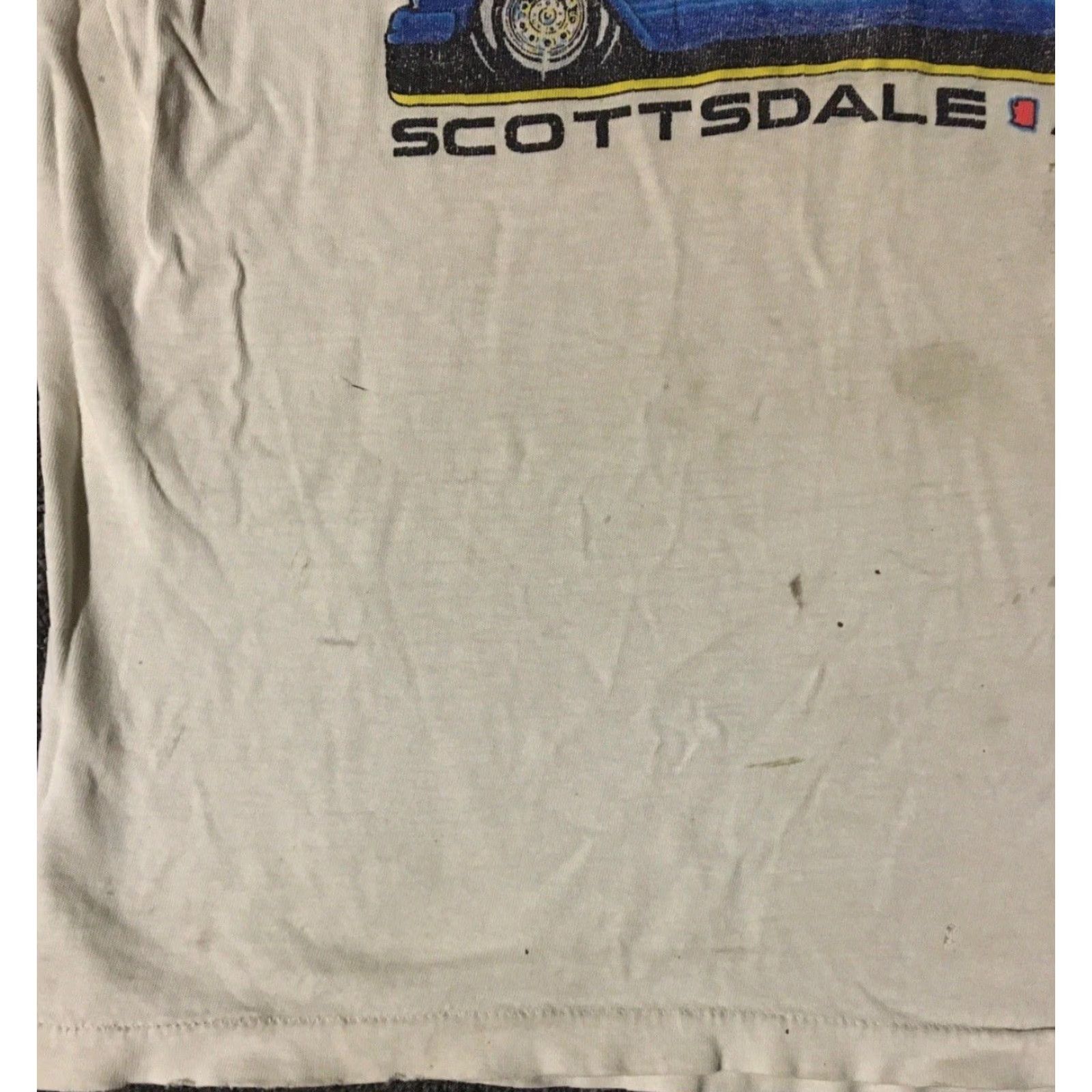 Vintage VINTAGE Arizona Hot Rod Shirt M White Jolly Rancher 90s Car Biker Grunge Single Stitch T-Shirt Mens USA Made in USA Size US M / EU 48-50 / 2 - 6 Thumbnail
