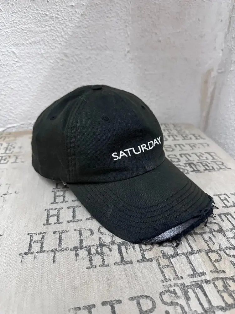 Vetements Vetements Vetements 18AW Saturday distressed baseball hat- Size ONE SIZE - 2 Thumbnail