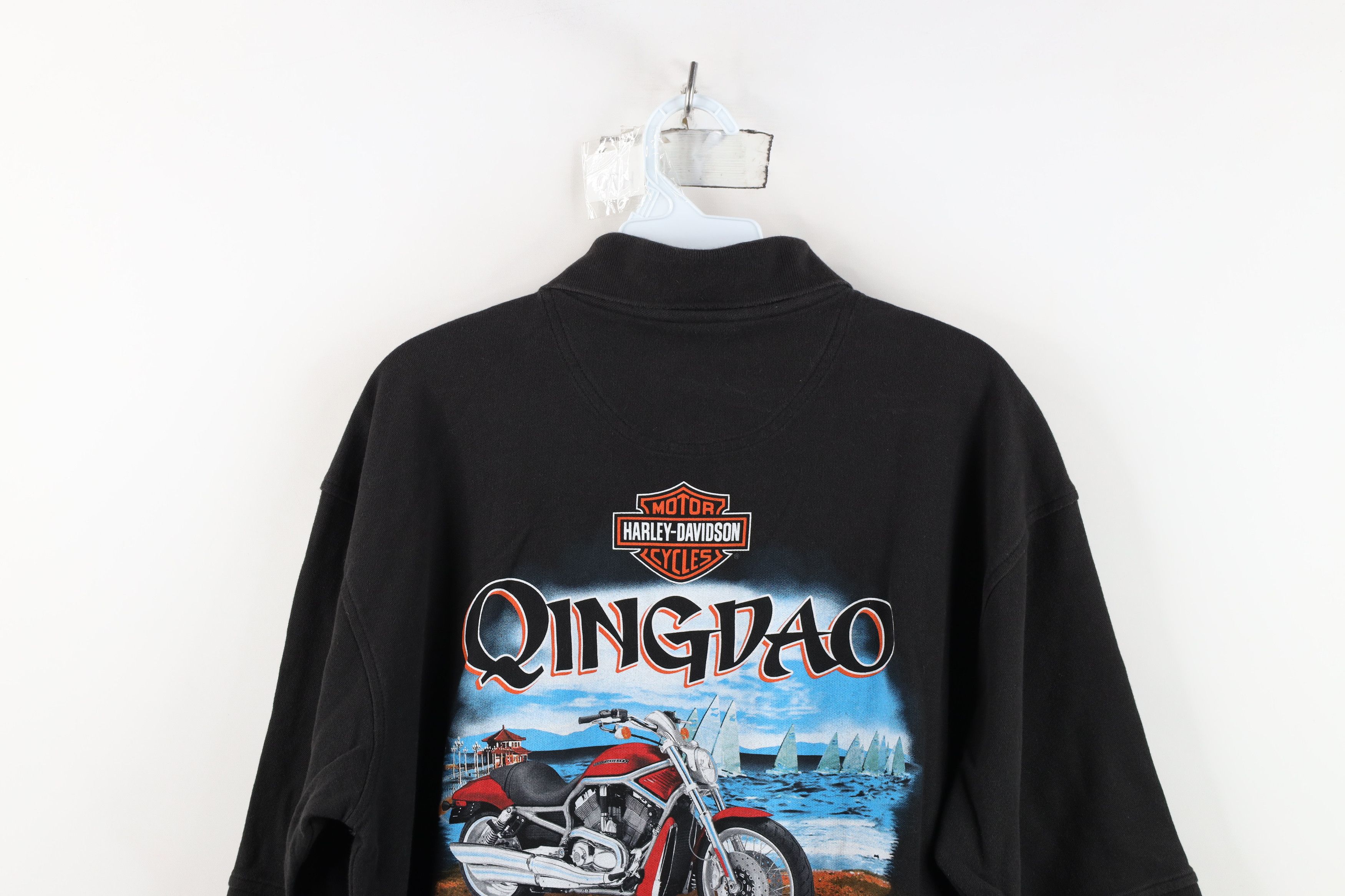 Harley Davidson Vintage Y2K 2008 Harley Davidson Spell Beijing China Polo Size US L / EU 52-54 / 3 - 12 Thumbnail