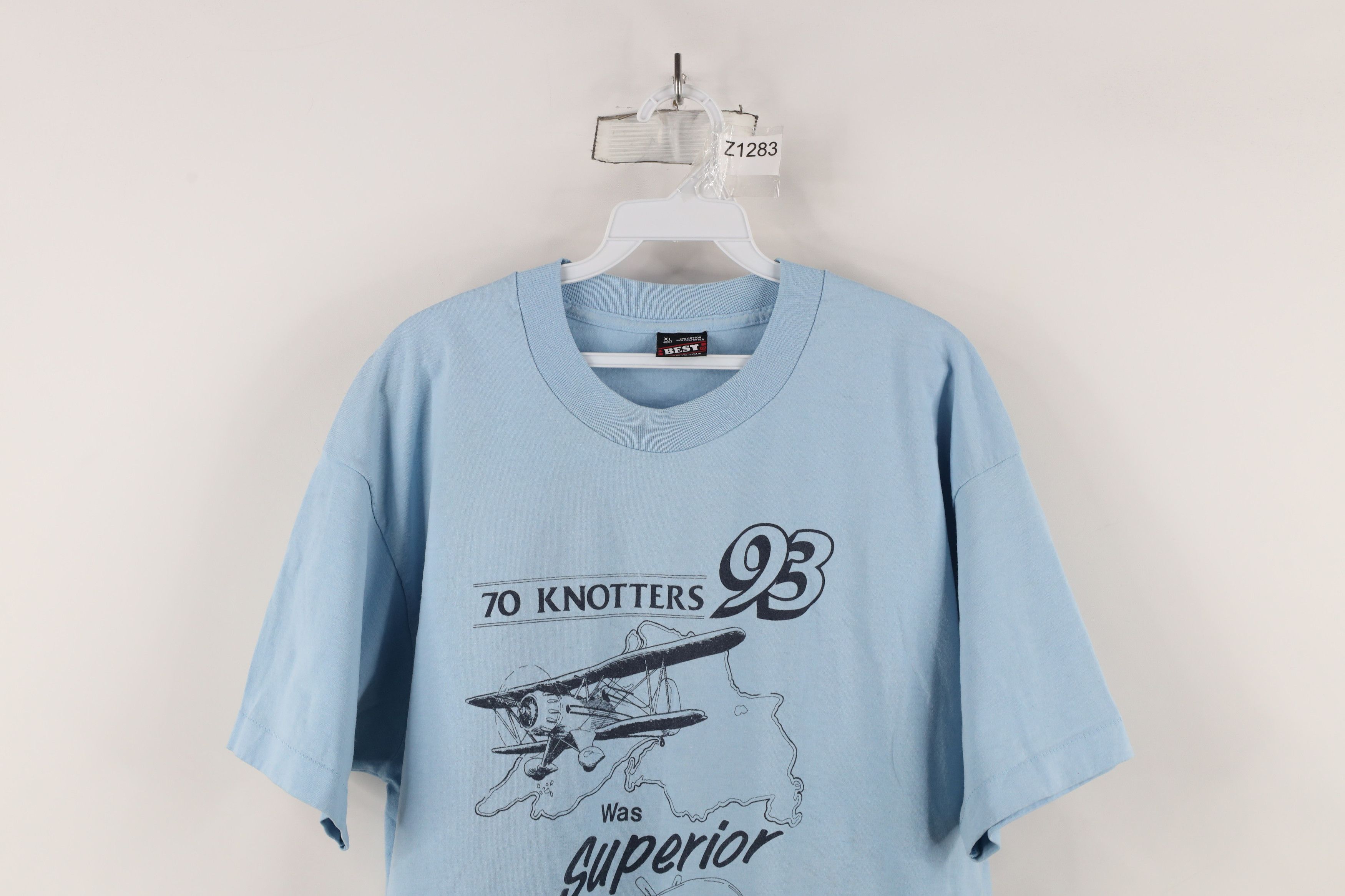 Vintage Vintage 90s 1993 70 Knotters Superior Airplane T-Shirt USA Size US XL / EU 56 / 4 - 2 Thumbnail