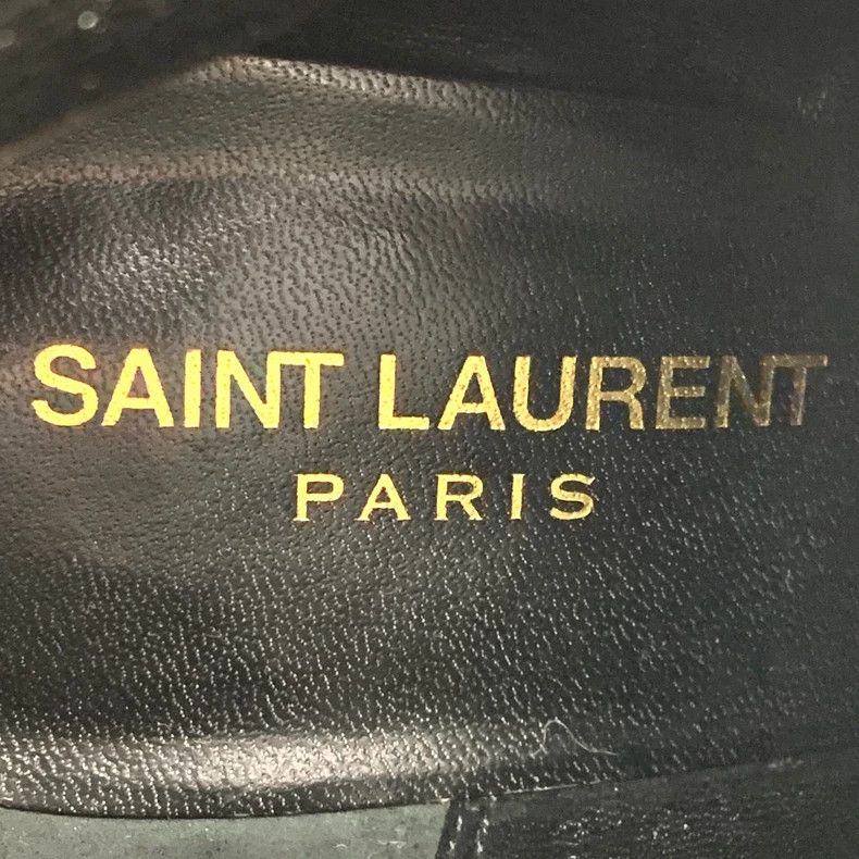 Saint Laurent Paris Saint Laurent Paris Black logo gold standard round-headed Size US 5.5 / IT 35.5 - 7 Thumbnail