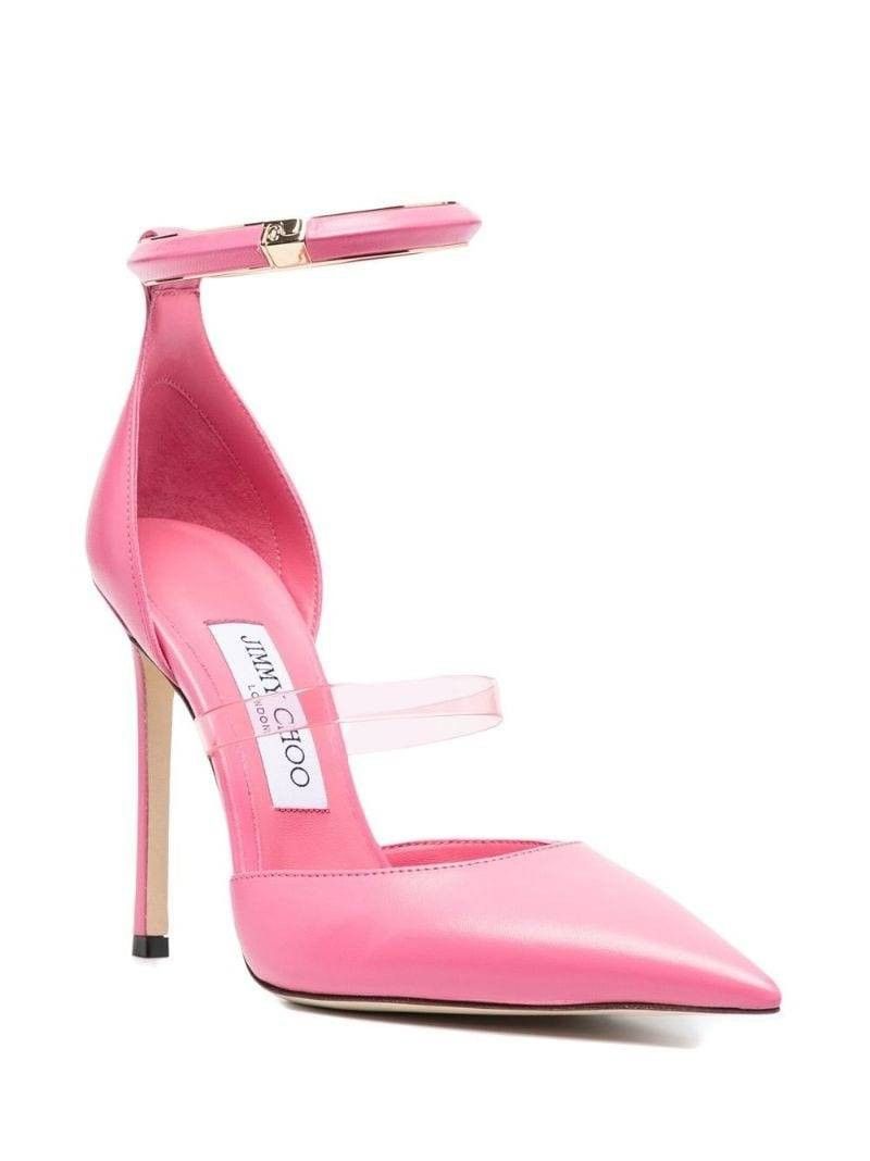 Jimmy Choo o1y0326 Pumps in Pink Size US 7.5 / IT 37.5 - 2 Thumbnail