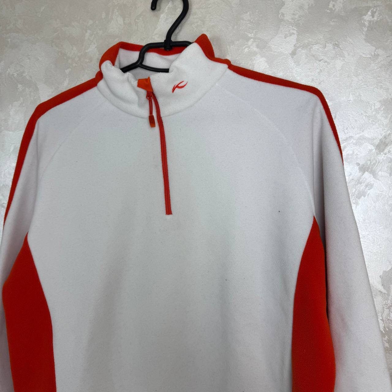 KJUS KJUS Half Zip Fleece Pullover White Red Colorblock Size 44 Size US S / EU 44-46 / 1 - 3 Thumbnail