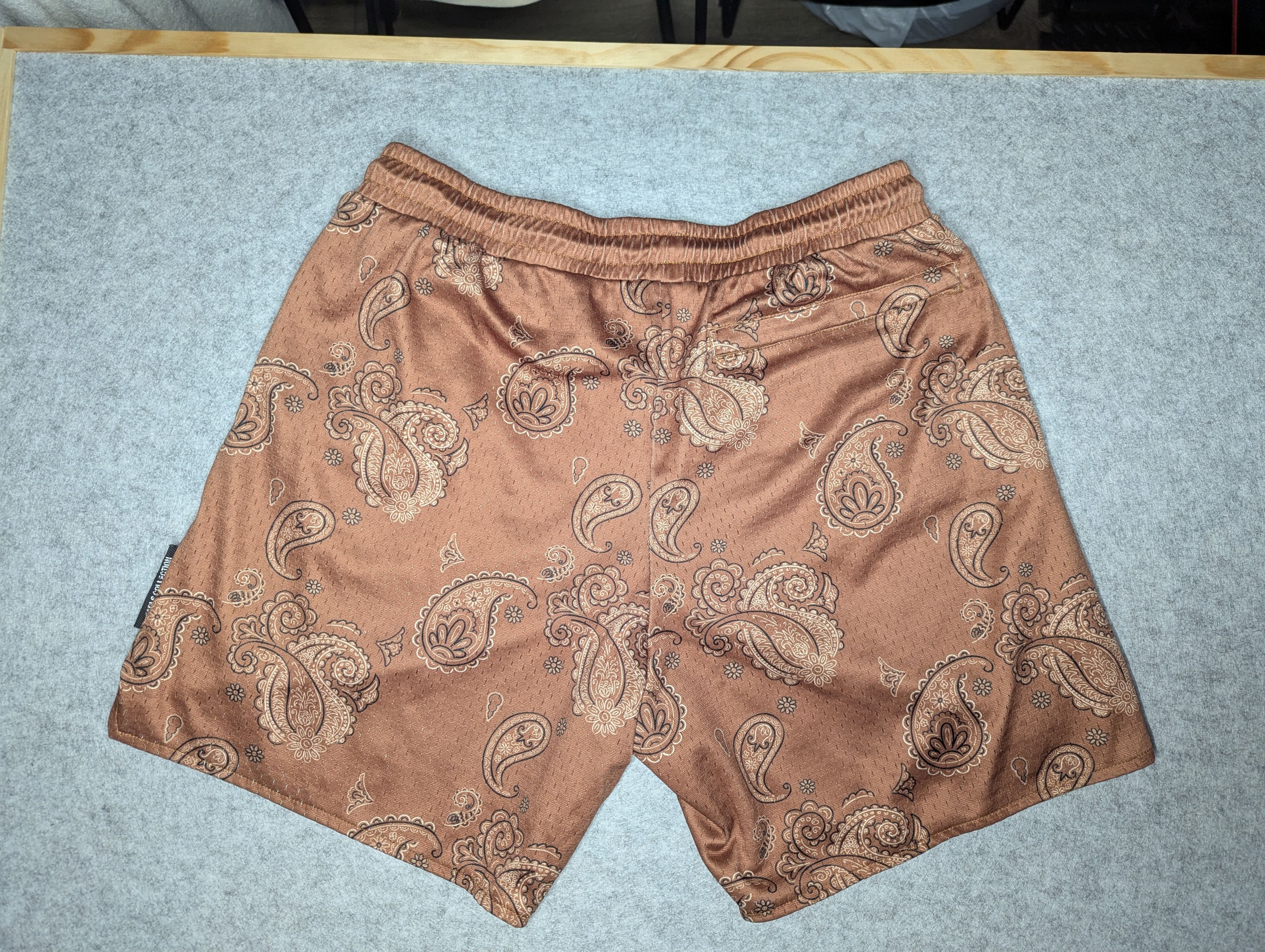 Vintage Earls Collection William Paisley Short - Coffee Brown Size US 34 / EU 50 - 4 Thumbnail