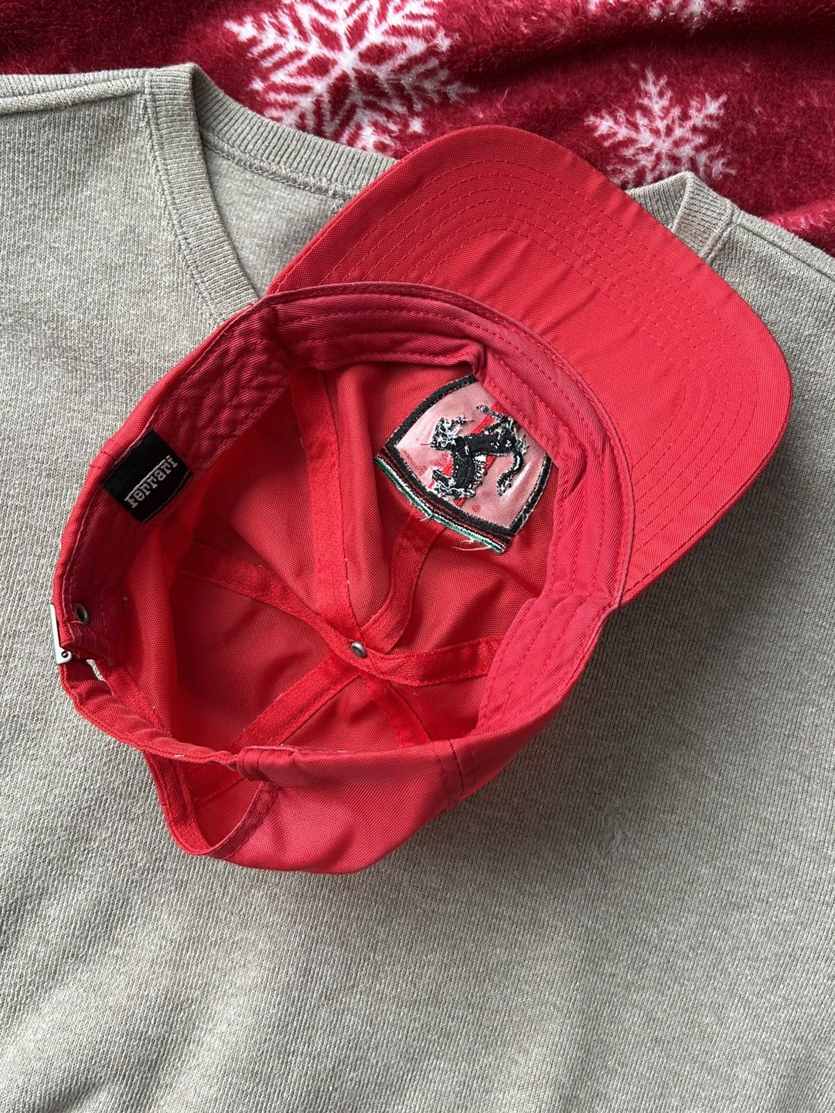 Ferrari Vintage red cap hats formula 1 Ferrari nylon Size ONE SIZE - 10 Thumbnail