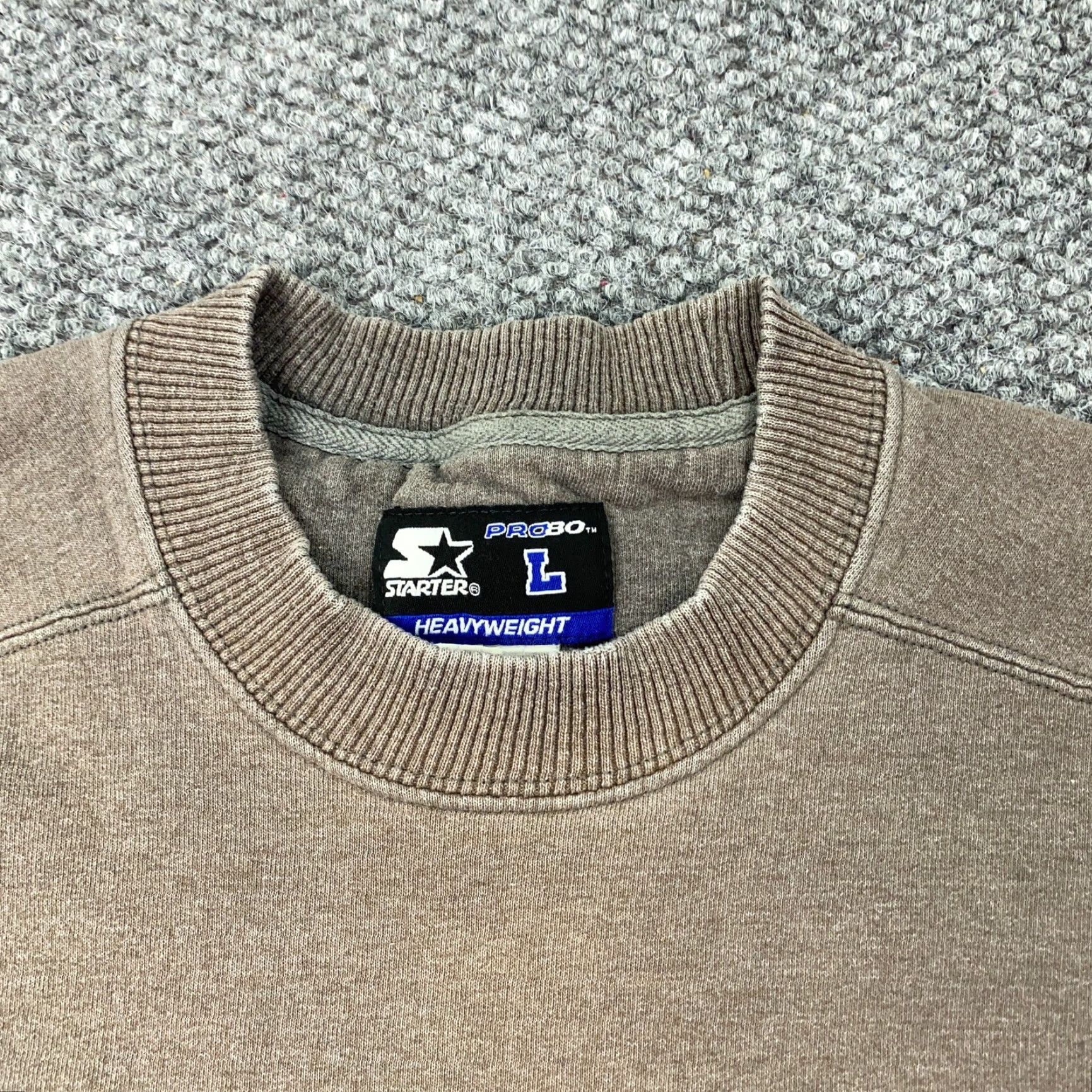Starter VTG Starter Pro80 Sweatshirt Mens Large Gray Heavyweight Crew Pullover Plain 90s Size US L / EU 52-54 / 3 - 4 Thumbnail