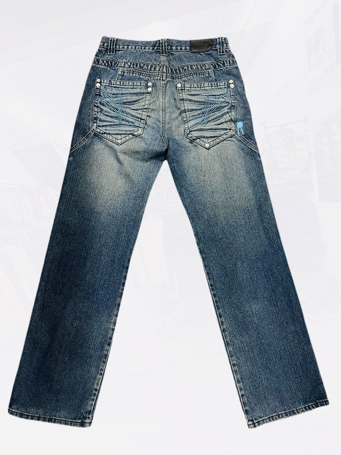 Rocawear × Vintage Vintage Y2k Rocawear Baggy Denim Pants Wide Leg Size US 33 - 1 Thumbnail
