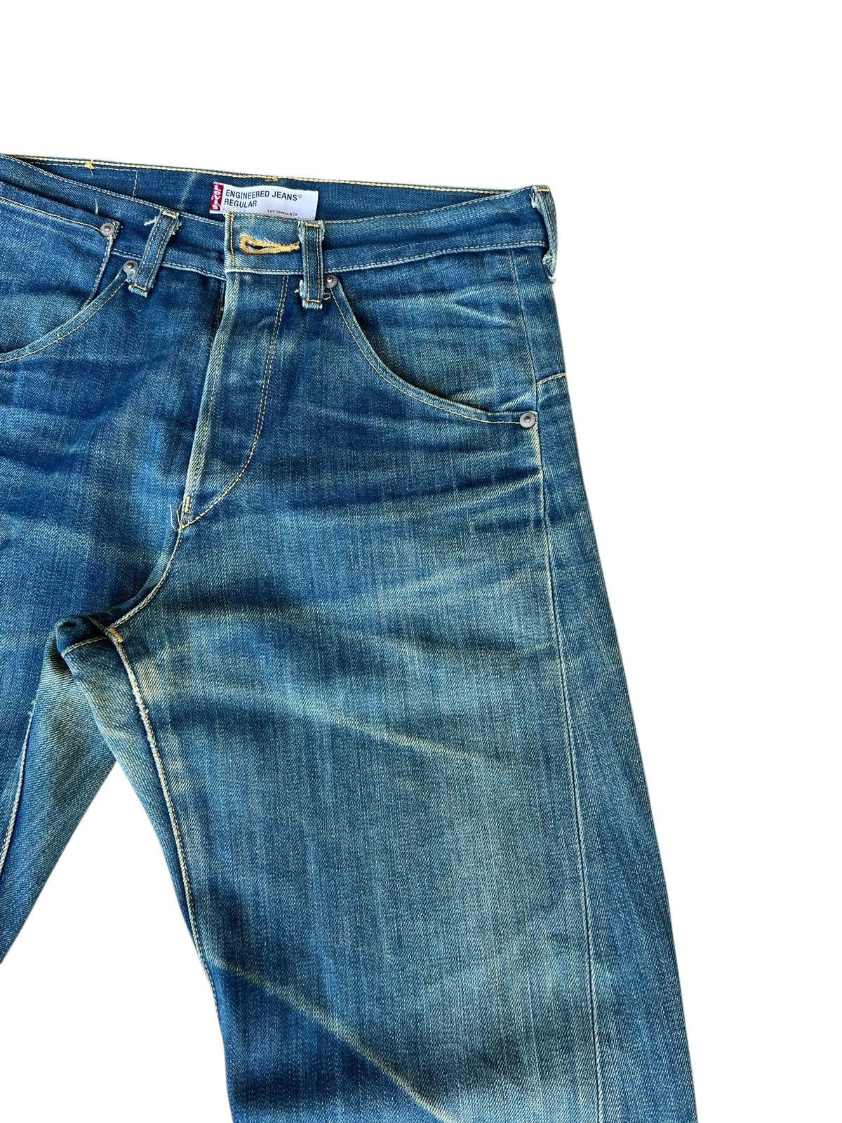 Levi's Vintage 2001 Levi’s Engineered Regular Dirty Mud Denim Jeans Size US 30 / EU 46 - 11 Thumbnail