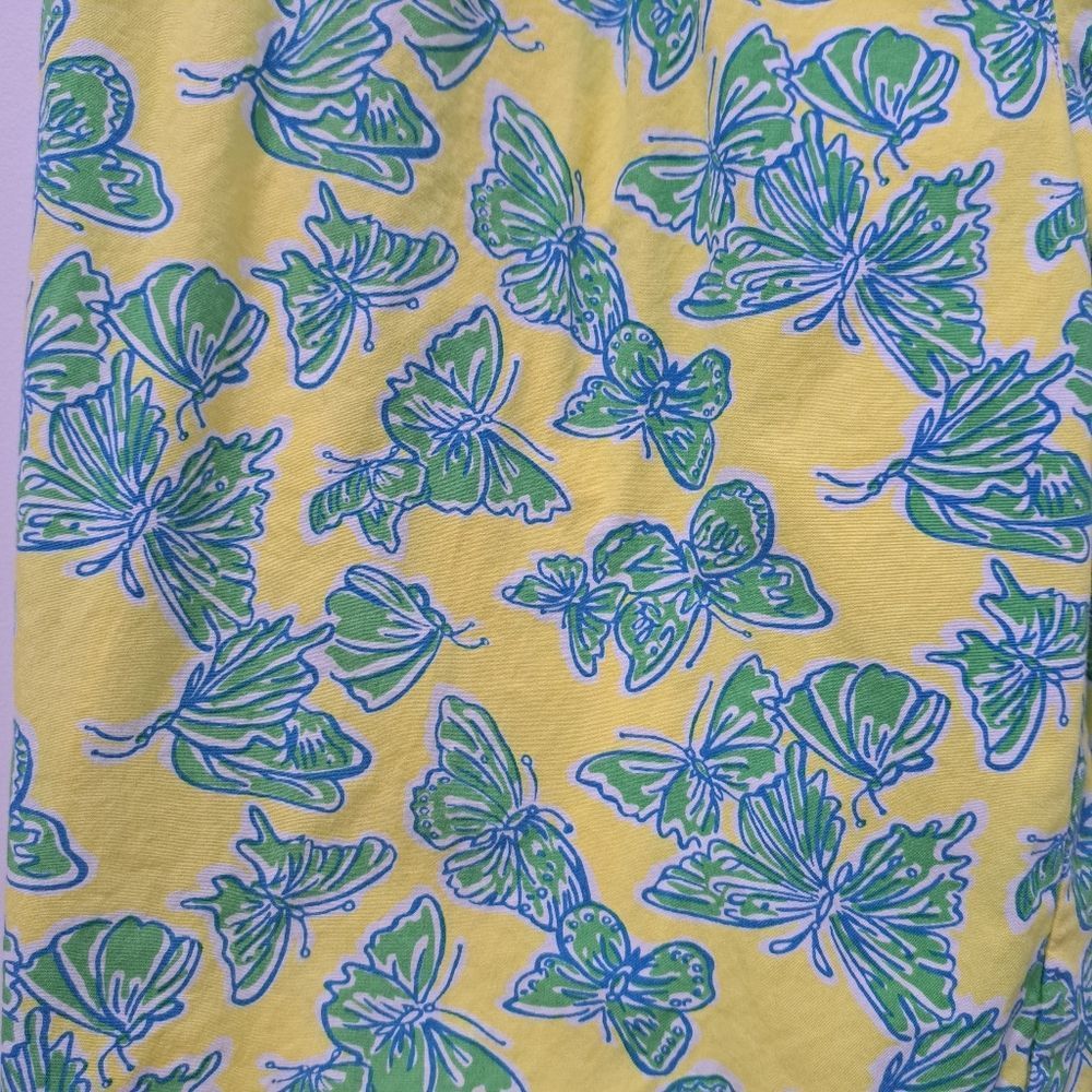 Lilly Pulitzer Vintage Lilly Pulitzer Butterfly Print Cotton High Waist Y2K Size 30" / US 8 / IT 44 - 9 Thumbnail