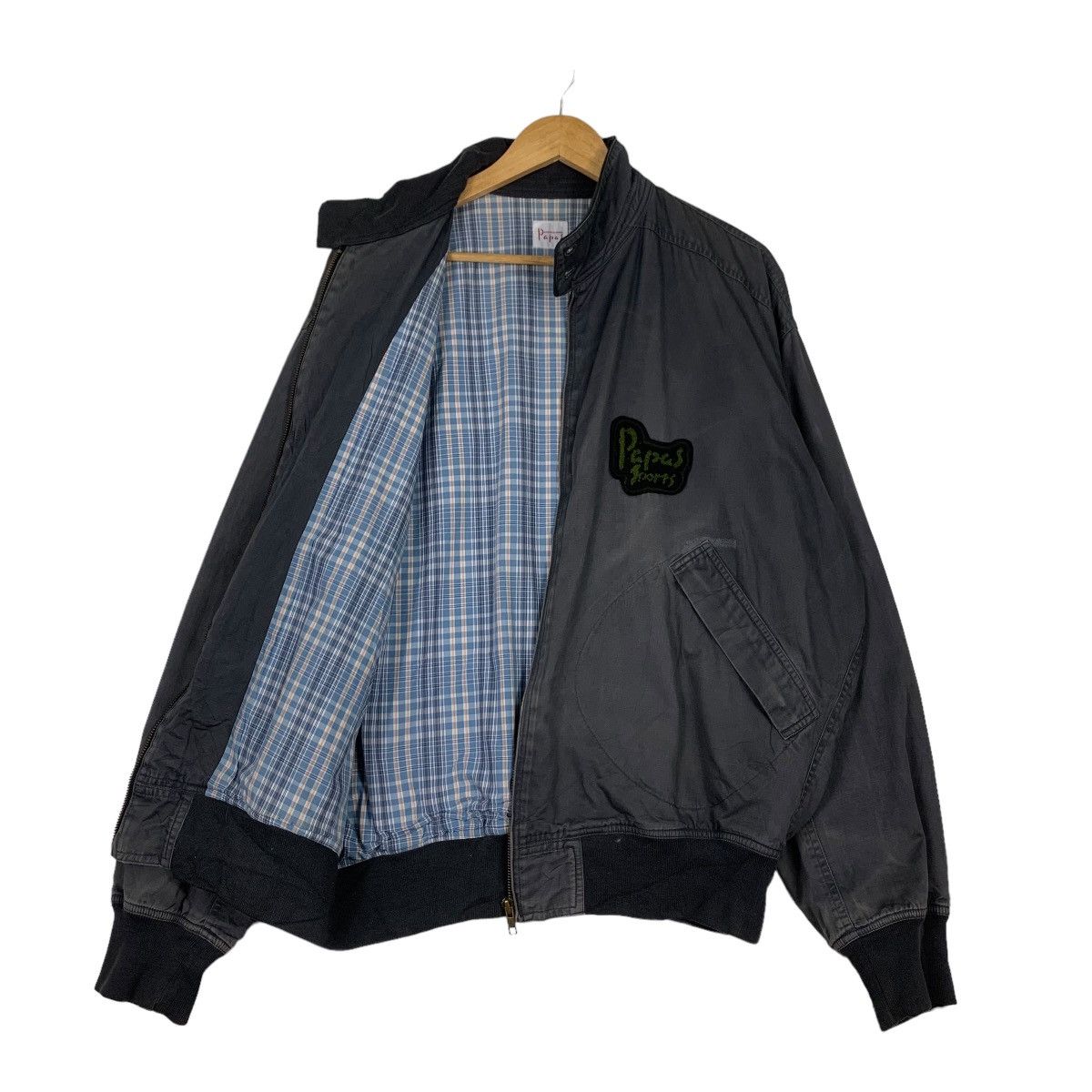 Japanese Brand PAPAS SPORTS Casual Bomber Jacket #1105-C50 Size US L / EU 52-54 / 3 - 9 Thumbnail