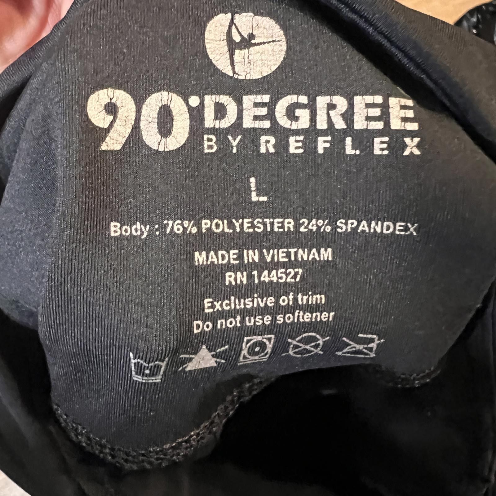 Other 90 Degree by Reflex Women's Black Leggings Size L Size 36" / US 14 / IT 50 - 3 Thumbnail