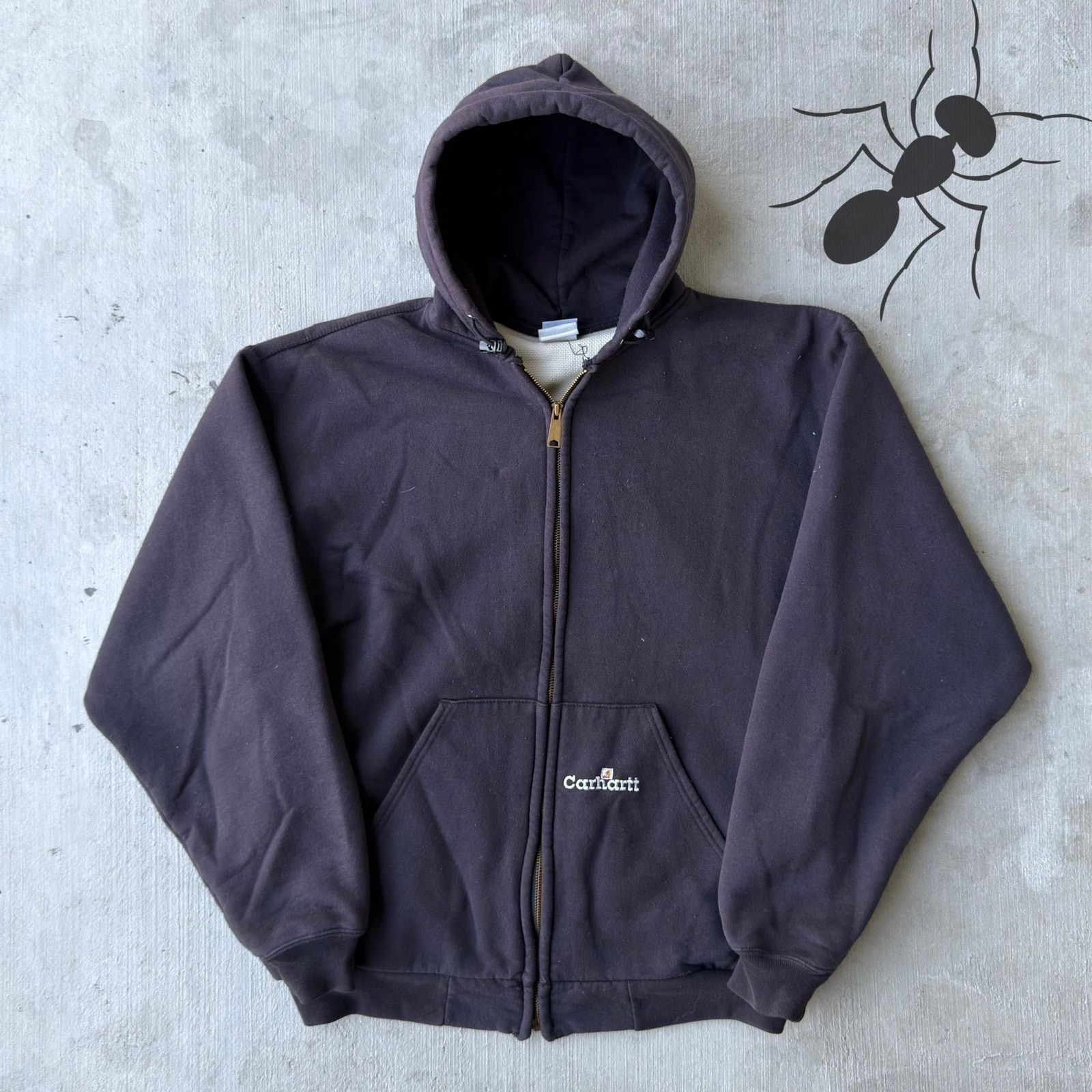 Carhartt × Vintage Carhartt black hoodie work wear sweatshirt Size US XL / EU 56 / 4 - 1 Thumbnail