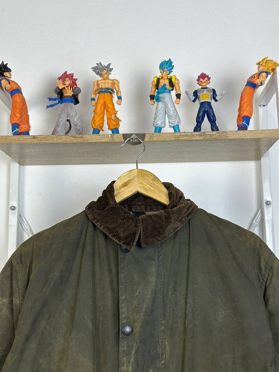 Barbour × Vintage DISTRESS A200 BARBOUR Waxed Border Coat Jacket (PIT 22) Size US S / EU 44-46 / 1 - 4 Thumbnail