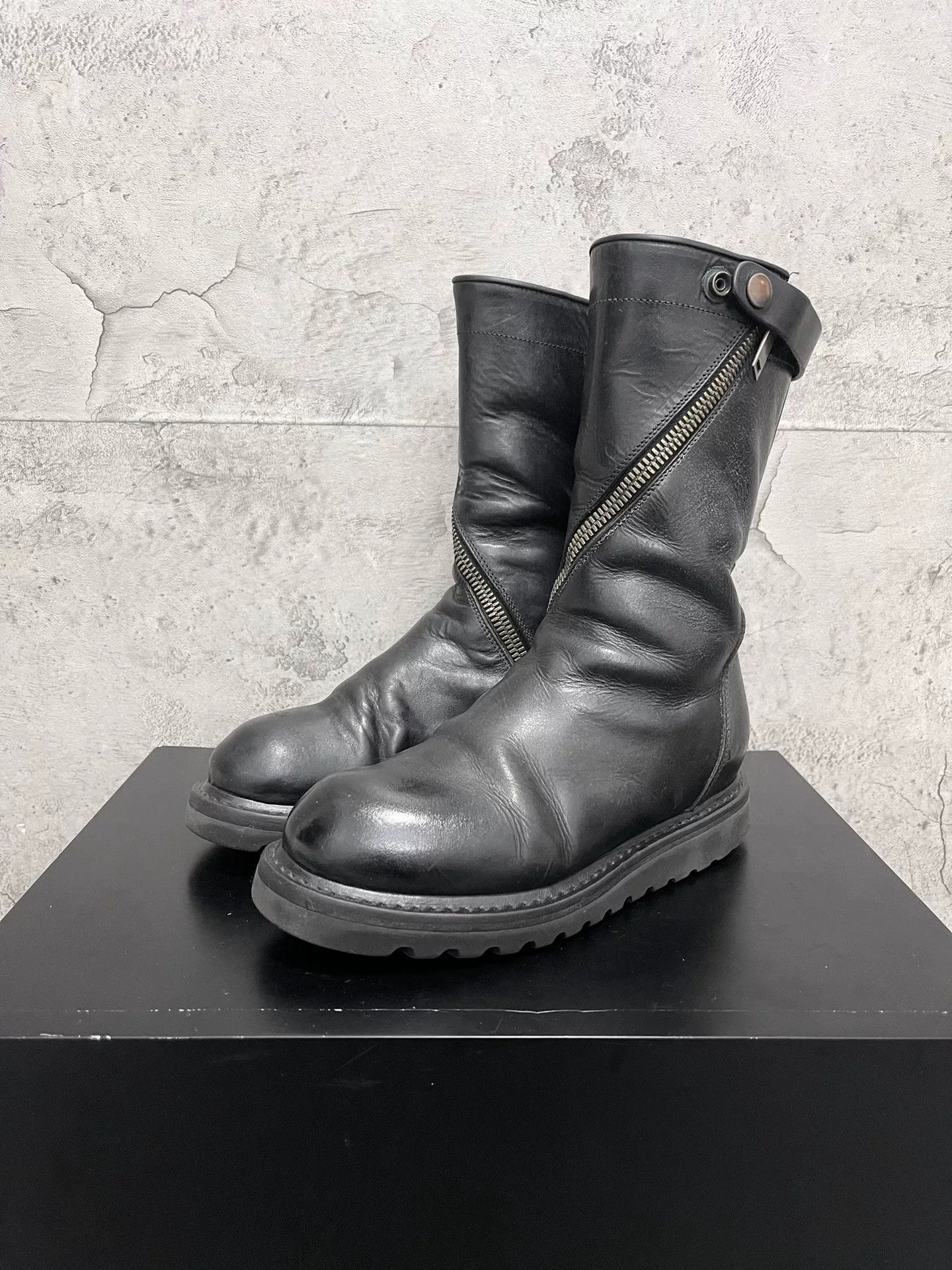 Rick Owens Rick Owens Spiral Zipper Creeper Boots Size US 5 / IT 35 - 1 Thumbnail