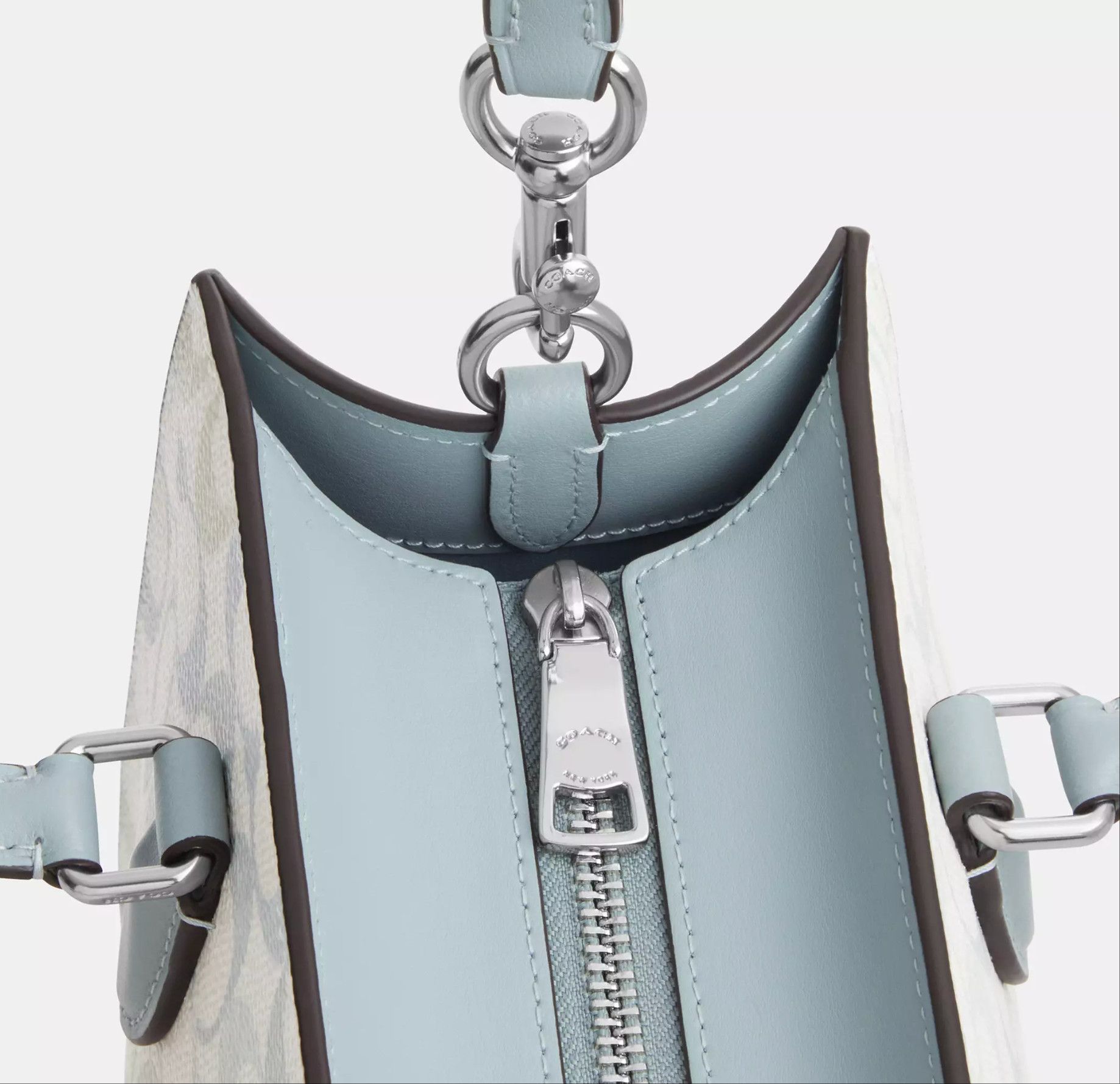 Coach Maggie Small Tote Bag In Pretty Signature Canvas CDZ08 Size ONE SIZE - 13 Thumbnail