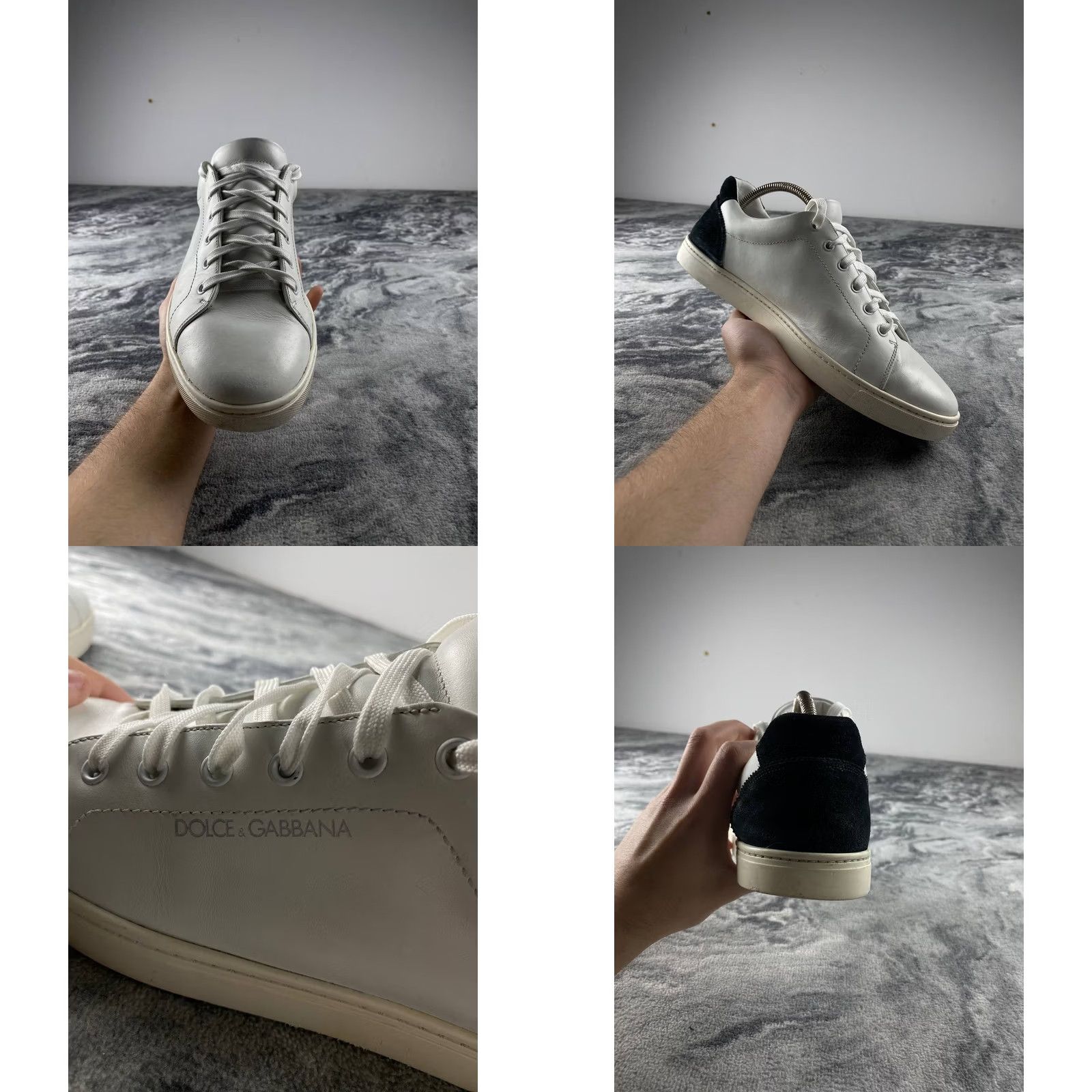 Dolce & Gabbana Dolce&Gabbana Leather Sneakers Men Size 9 White Casual Sneaker Leather Upper Insole Outsole Comfort Size US 9 / EU 42 - 8 Thumbnail