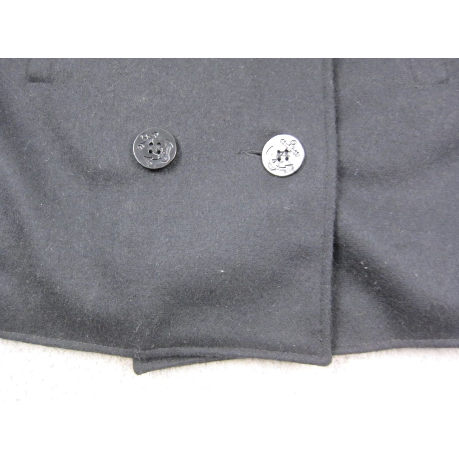 Vintage Vintage Michael Jacket Pea Coat Wool Double Breasted Black Navy Mens S Wool Ocean? Size US S / EU 44-46 / 1 - 2 Thumbnail