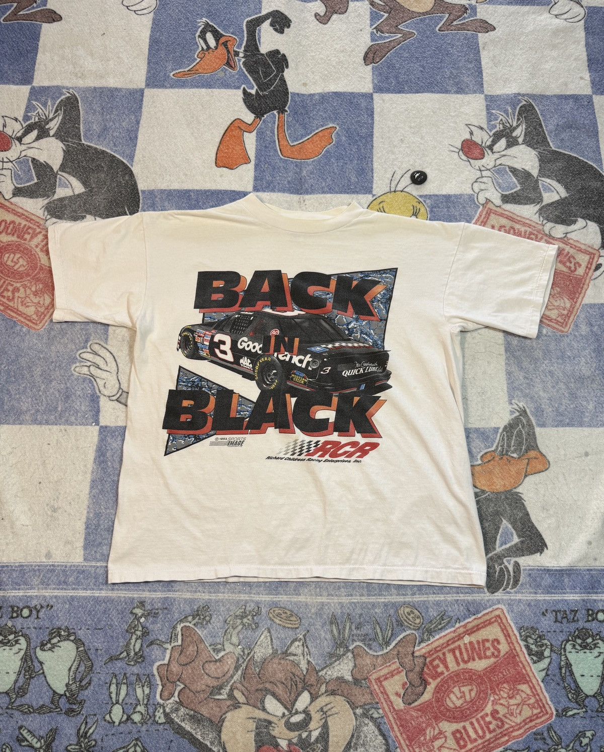 NASCAR Vintage dale earnhardt back to black tee Size US XL / EU 56 / 4 - 1 Thumbnail