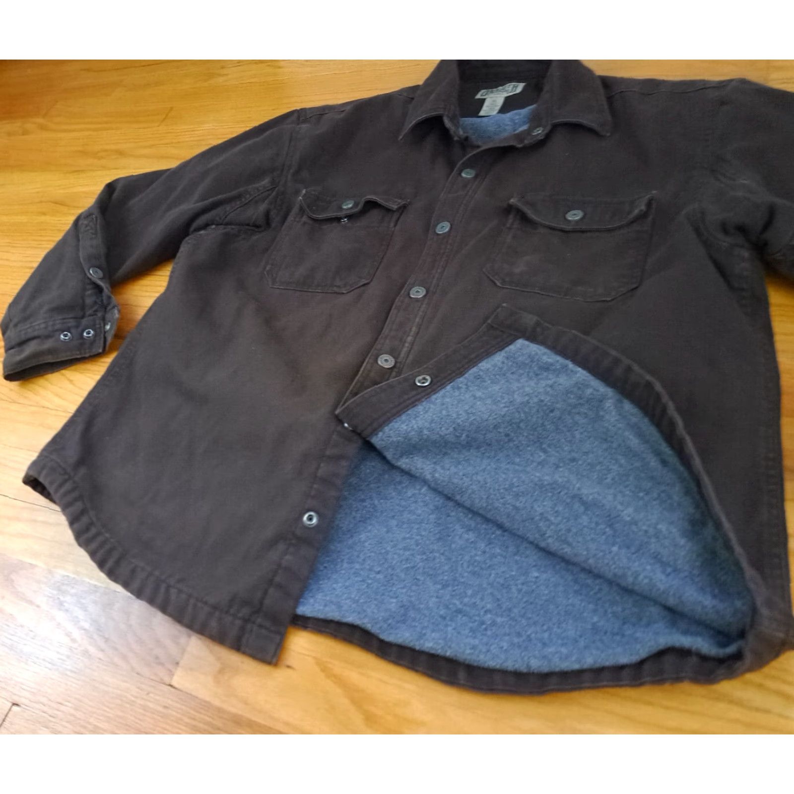 Vintage VINTAGE Duluth Heavy Canvas Insulated Metal Snap Button Outdoor Work Shirt XL Brown Mens Jacket Size US XL / EU 56 / 4 - 5 Thumbnail