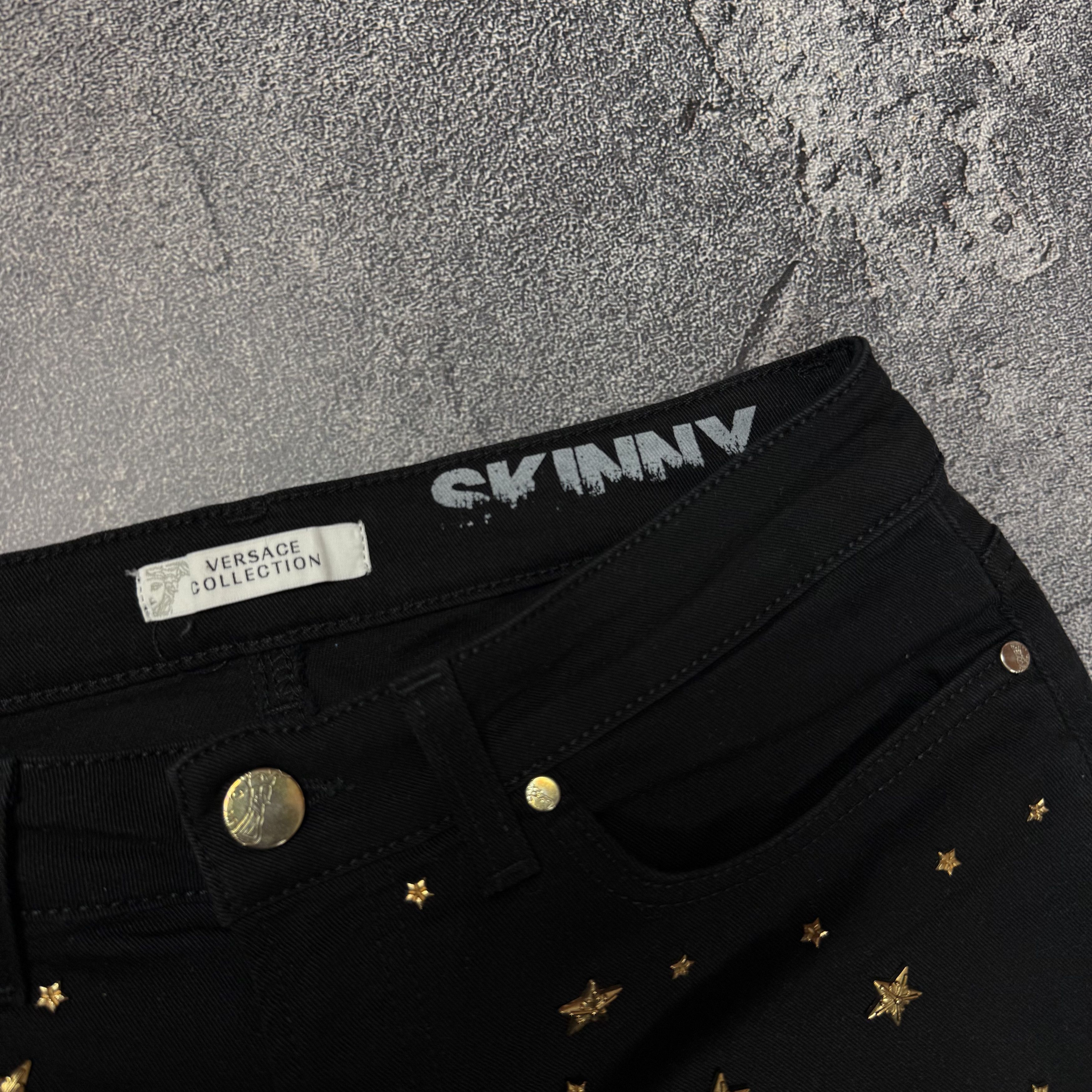 Versace Versace Jeans Couture Vintage y2k Black Jeans Pants Size 26" / US 2 / IT 38 - 3 Thumbnail