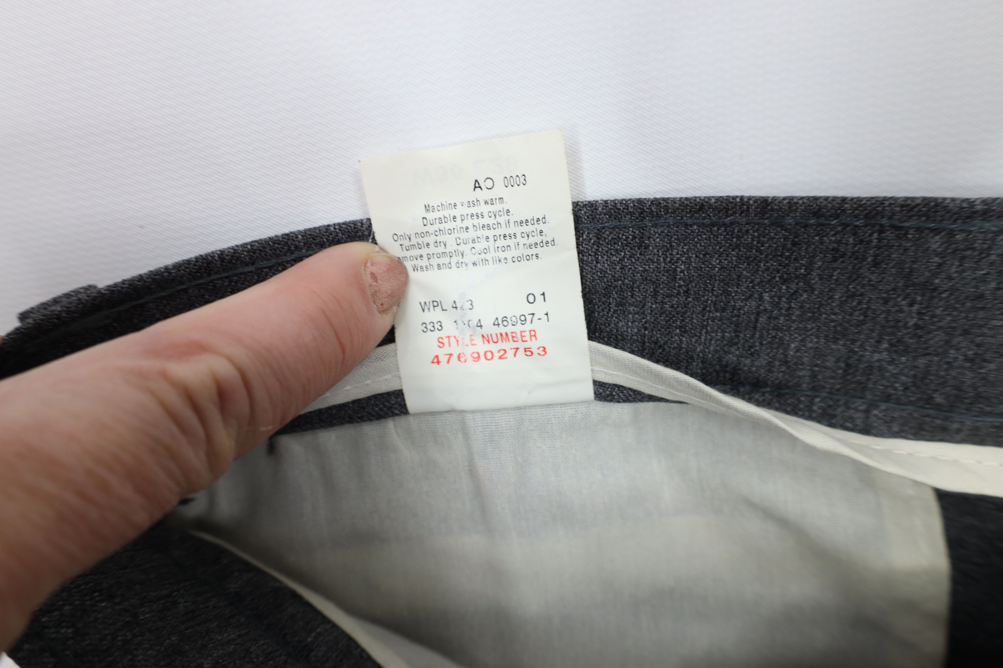 Levi's × Vintage Vintage Y2K 2004 Levis Knit Wide Leg Chino Pants Gray Size US 36 / EU 52 - 10 Thumbnail