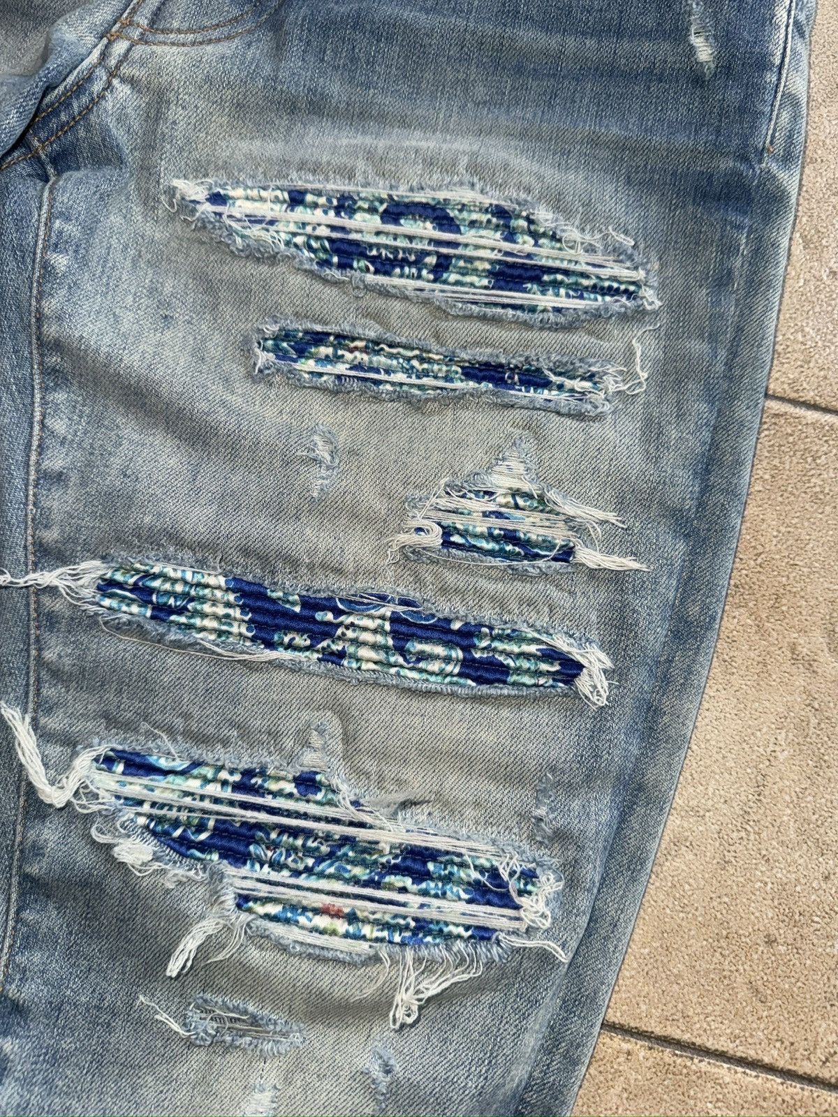 Amiri AMIRI Blue PJ Thrasher Jeans Size US 30 / EU 46 - 6 Thumbnail