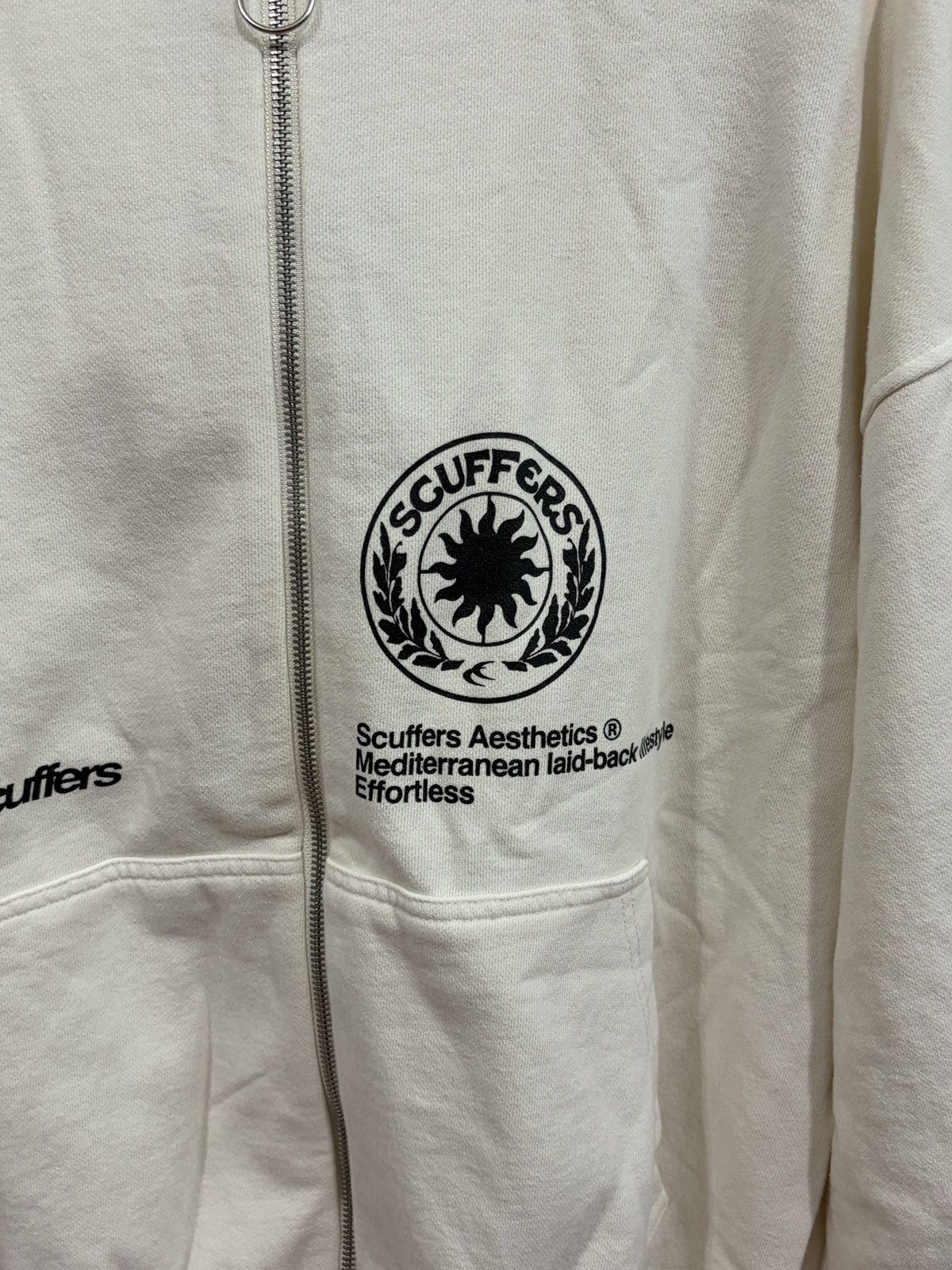 Other Scuffers Champ Ecru Zipped Hoodie Size US L / EU 52-54 / 3 - 2 Thumbnail