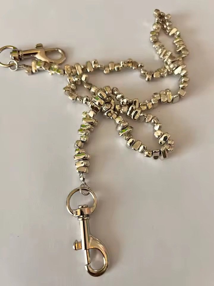 Jewelry Alternative Creative Nugget Metal Pants Chain Size ONE SIZE - 4 Thumbnail