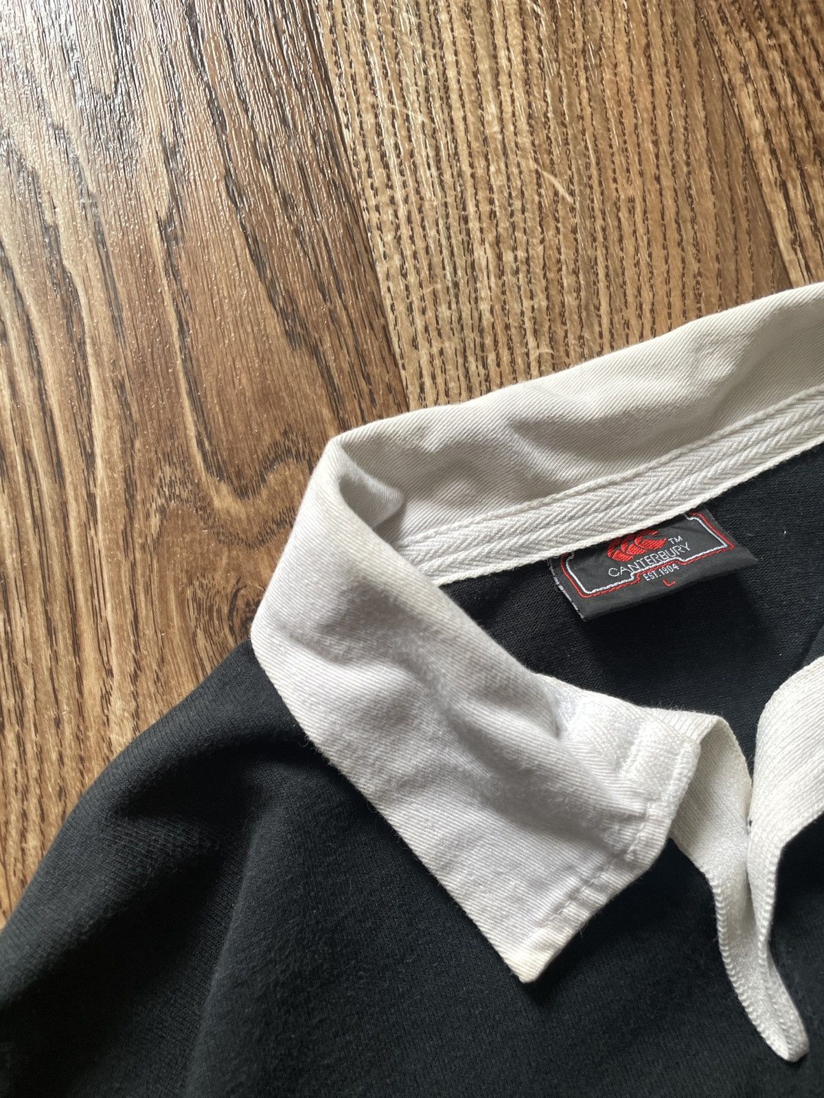 Canterbury of New Zealand Vintage CANTERBURY NEW ZEALAND All Blacks Rugby Polo Tee Size US L / EU 52-54 / 3 - 5 Thumbnail