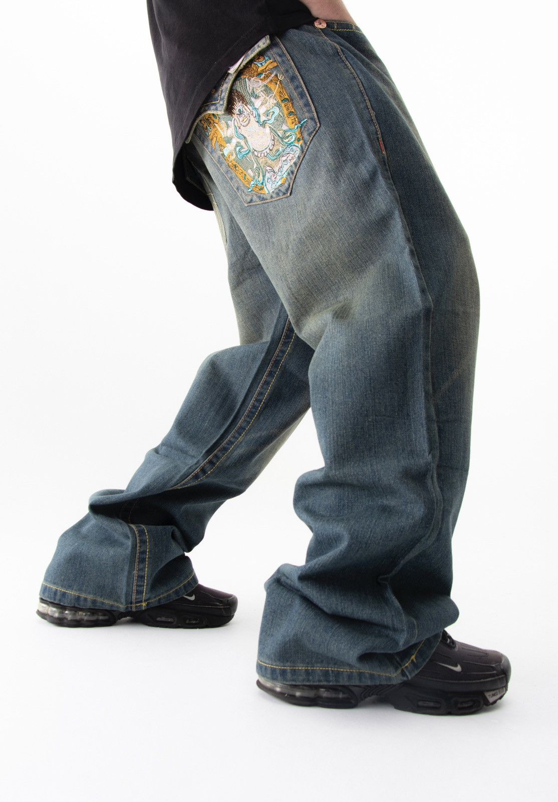 True Religion × Vintage 1New True Religion Jeans Denim faded pants y2k hype Size US 38 / EU 54 - 1 Thumbnail