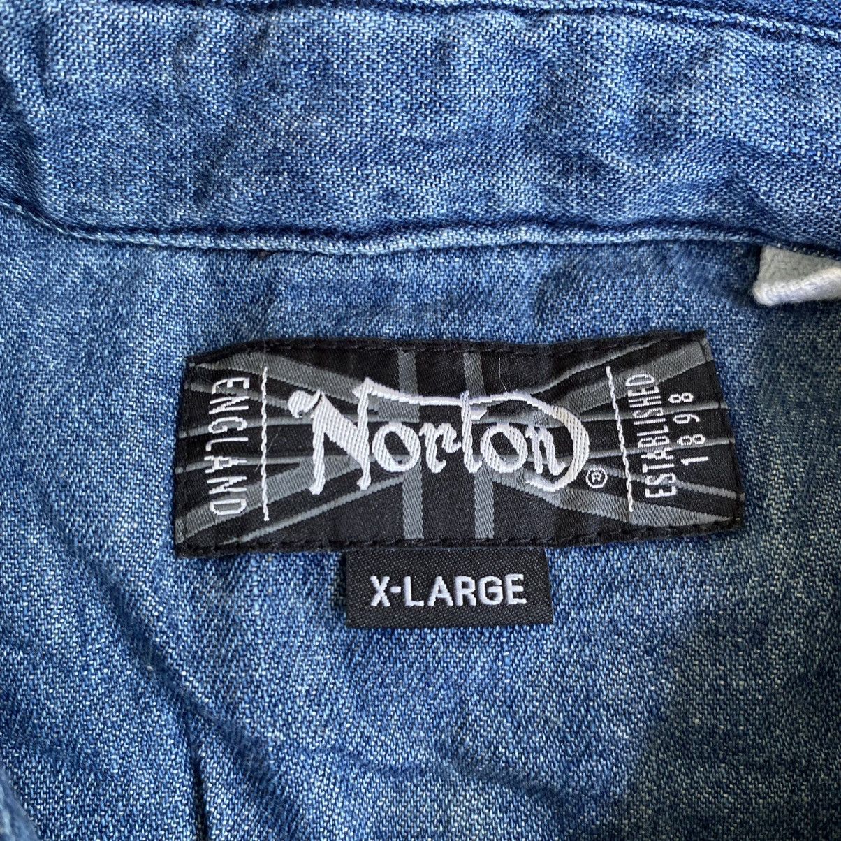 Norton Norton Bikers Denim Shirt Size US XL / EU 56 / 4 - 7 Thumbnail
