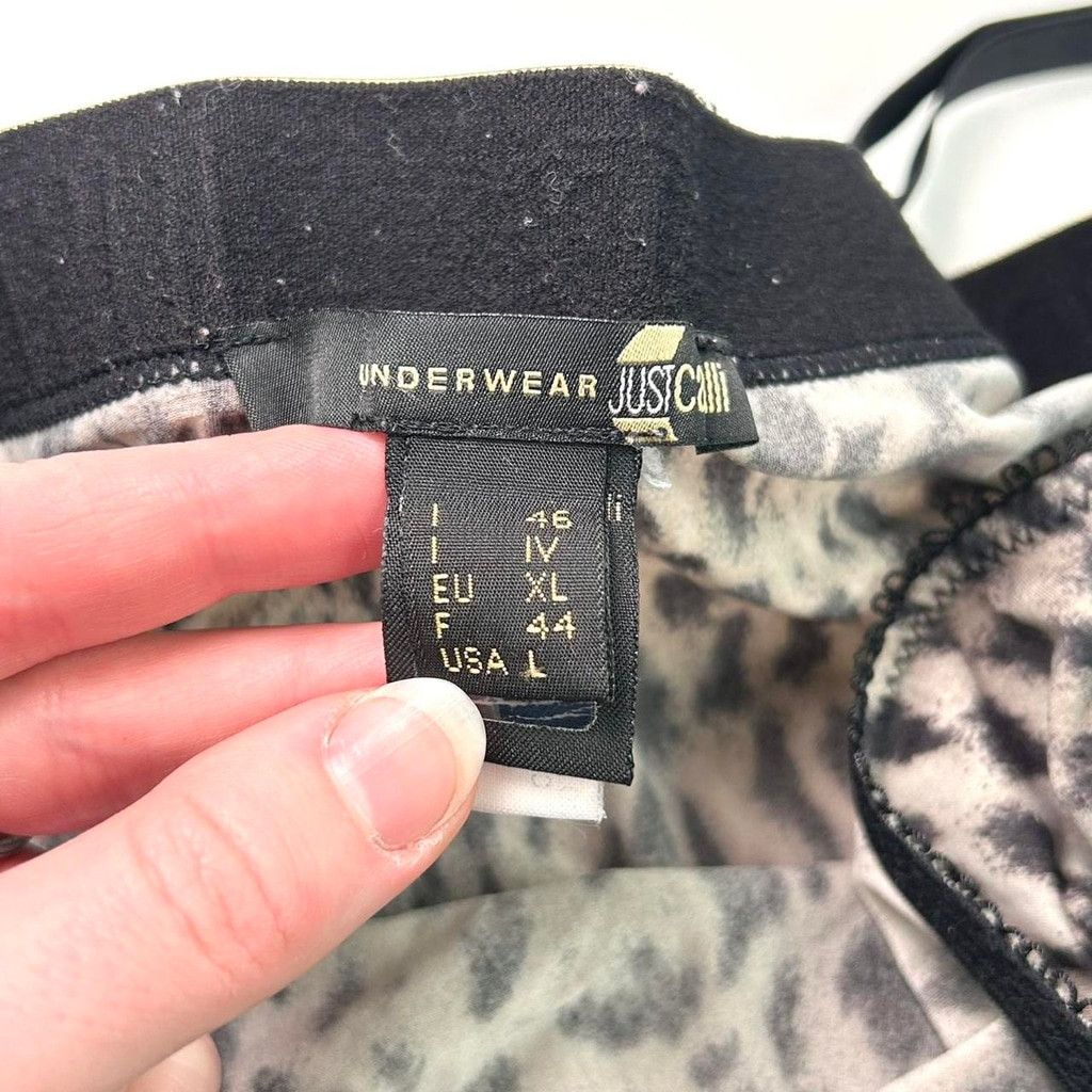 Just Cavalli y2k Cavalli gray and black cheetah print cami Size L / US 10 / IT 46 - 3 Thumbnail