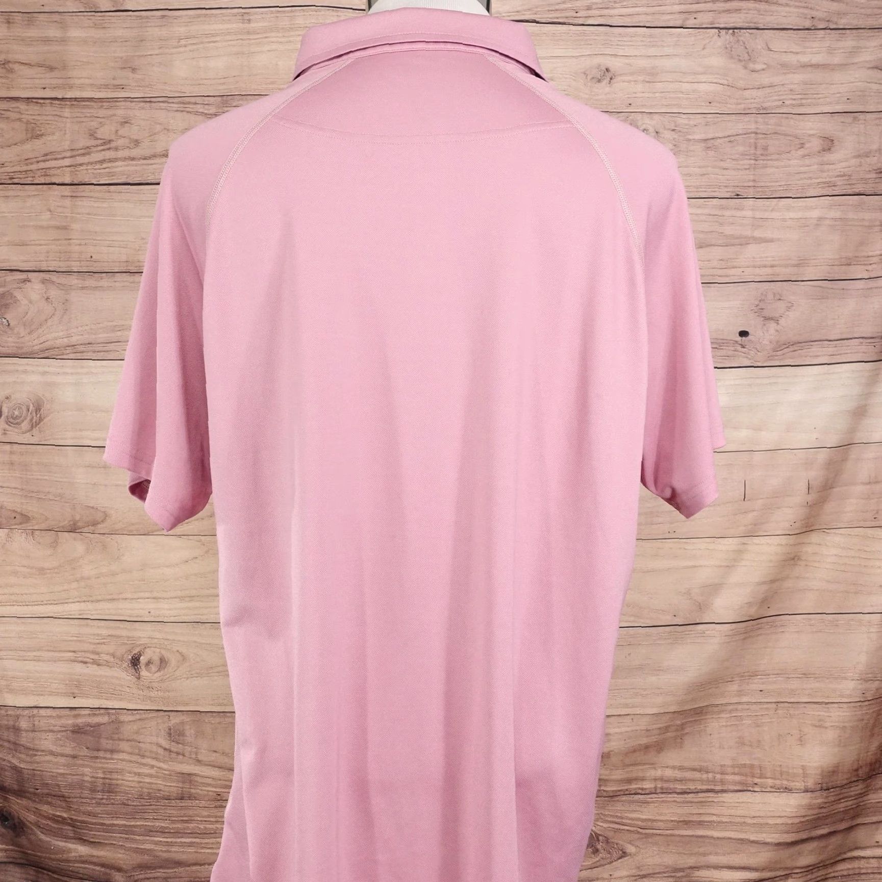 Rhone Rhone Polo Shirt Mens 2XL Pink Stretch Performance Tagless Knit Golf Casual Shirt Size US XXL / EU 58 / 5 - 5 Thumbnail