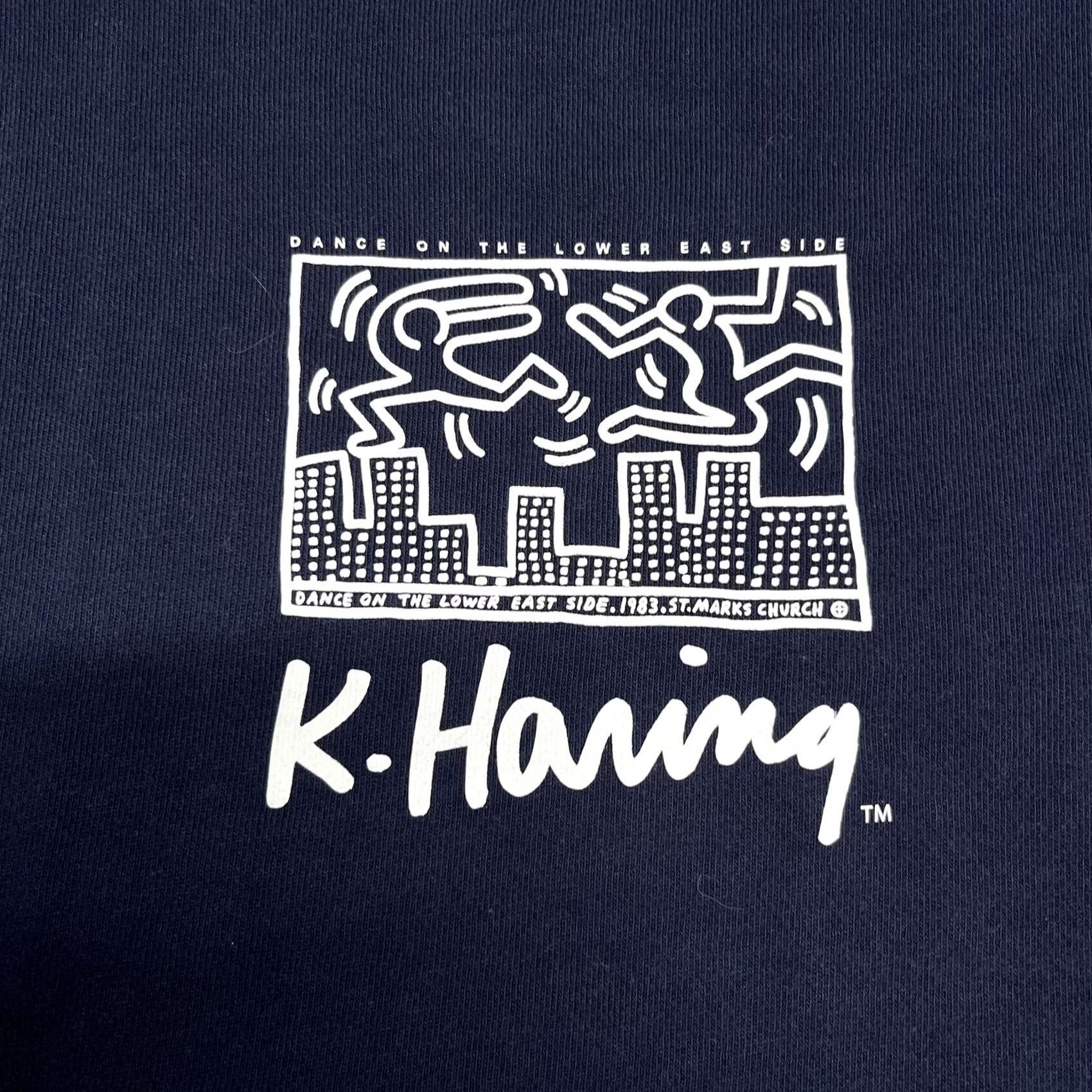 Uniqlo VINTAGE Keith Haring Sweatshirt Mens L Blue Graphic UNIQLO Crewneck 80s 90s Art Cartoon Dance Size US L / EU 52-54 / 3 - 3 Thumbnail