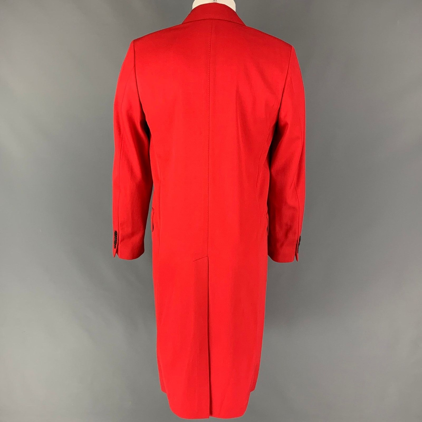 Paul Smith PAUL SMITH Size S Red Wool Polyamide Hidden Placket Coat Size US S / EU 44-46 / 1 - 3 Thumbnail