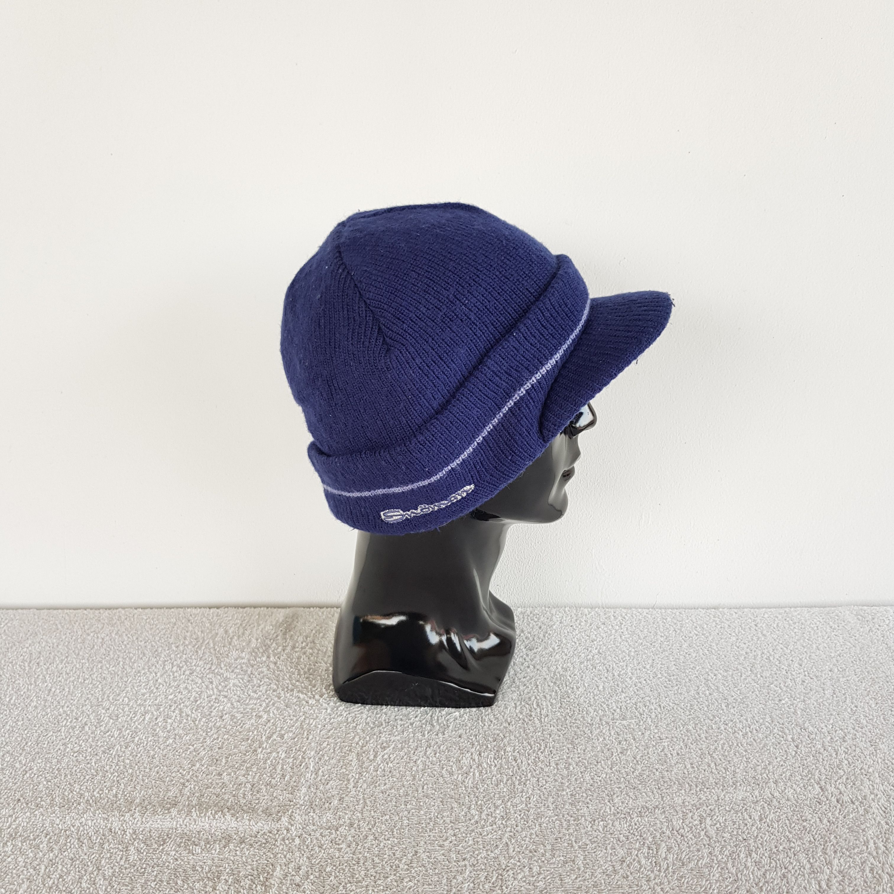 Homespun Knitwear Vintage Snowman Made Beanie Japanese Knit Snow Caps Hats Size ONE SIZE - 3 Thumbnail
