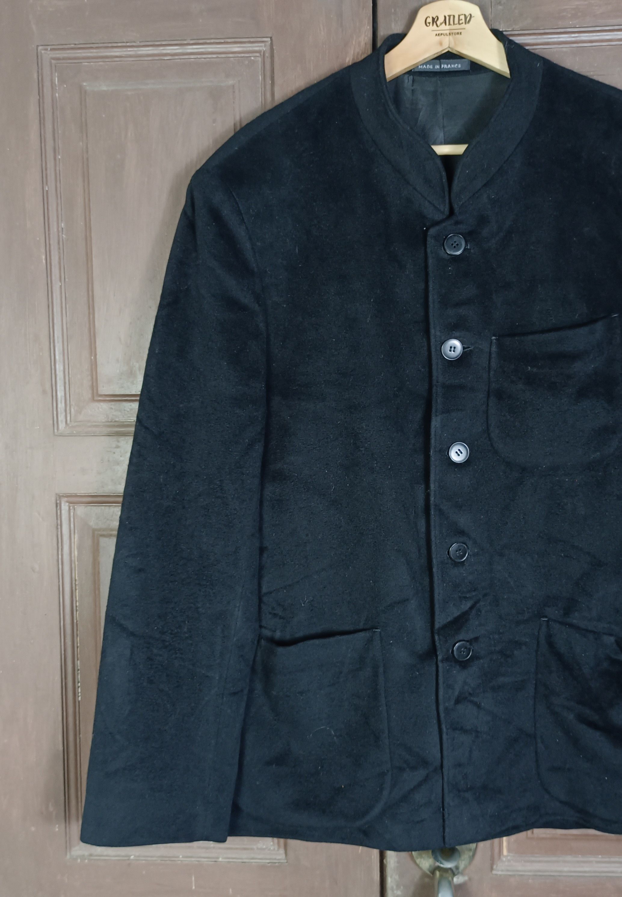 agnes b. Vintage💥 Agnes b. Homme Man Wool Jacket Size US L / EU 52-54 / 3 - 6 Thumbnail