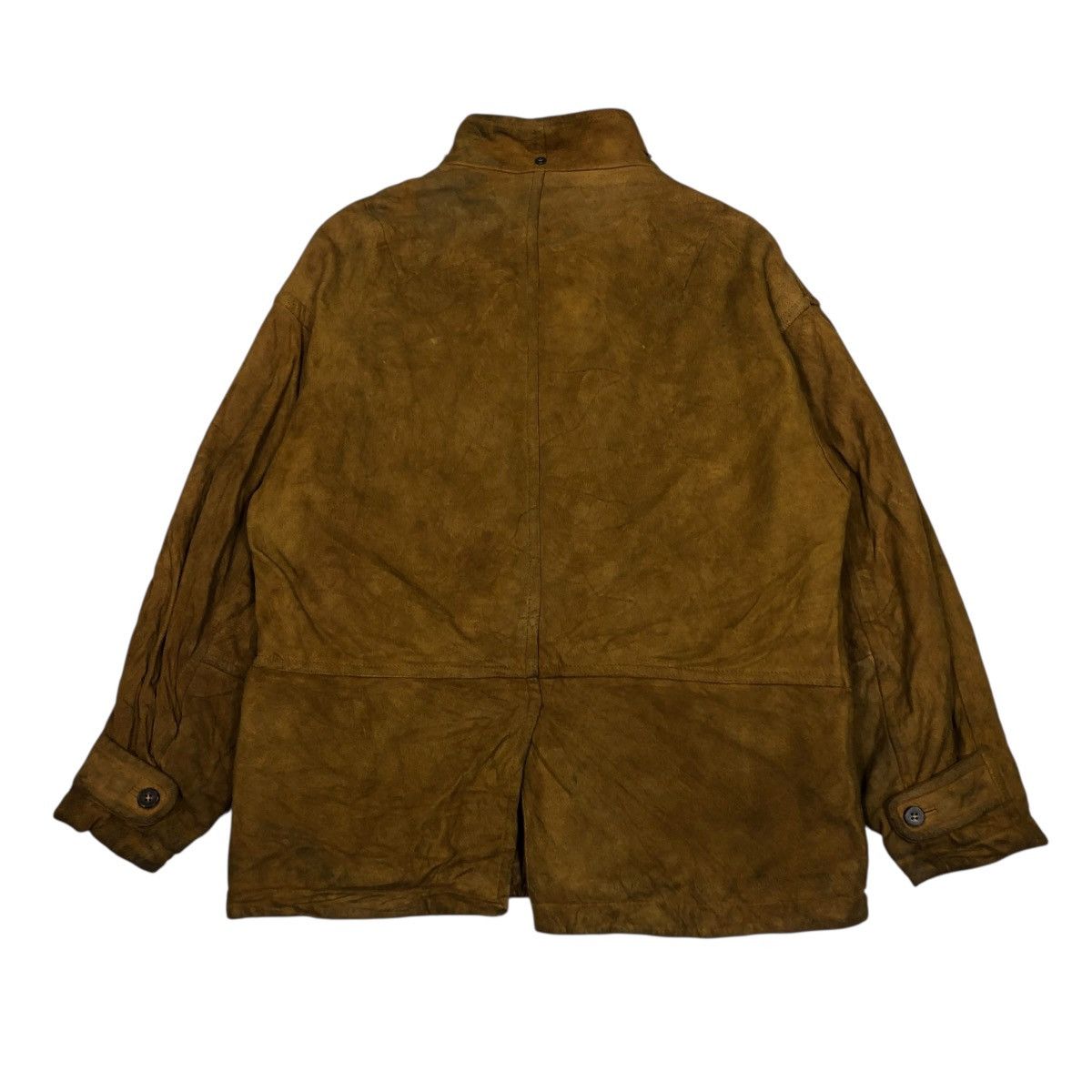 Japanese Brand 🔥VINTAGE CHORE WORK LEATHER JACKET KA UOMO KAPITAL Size US M / EU 48-50 / 2 - 2 Thumbnail