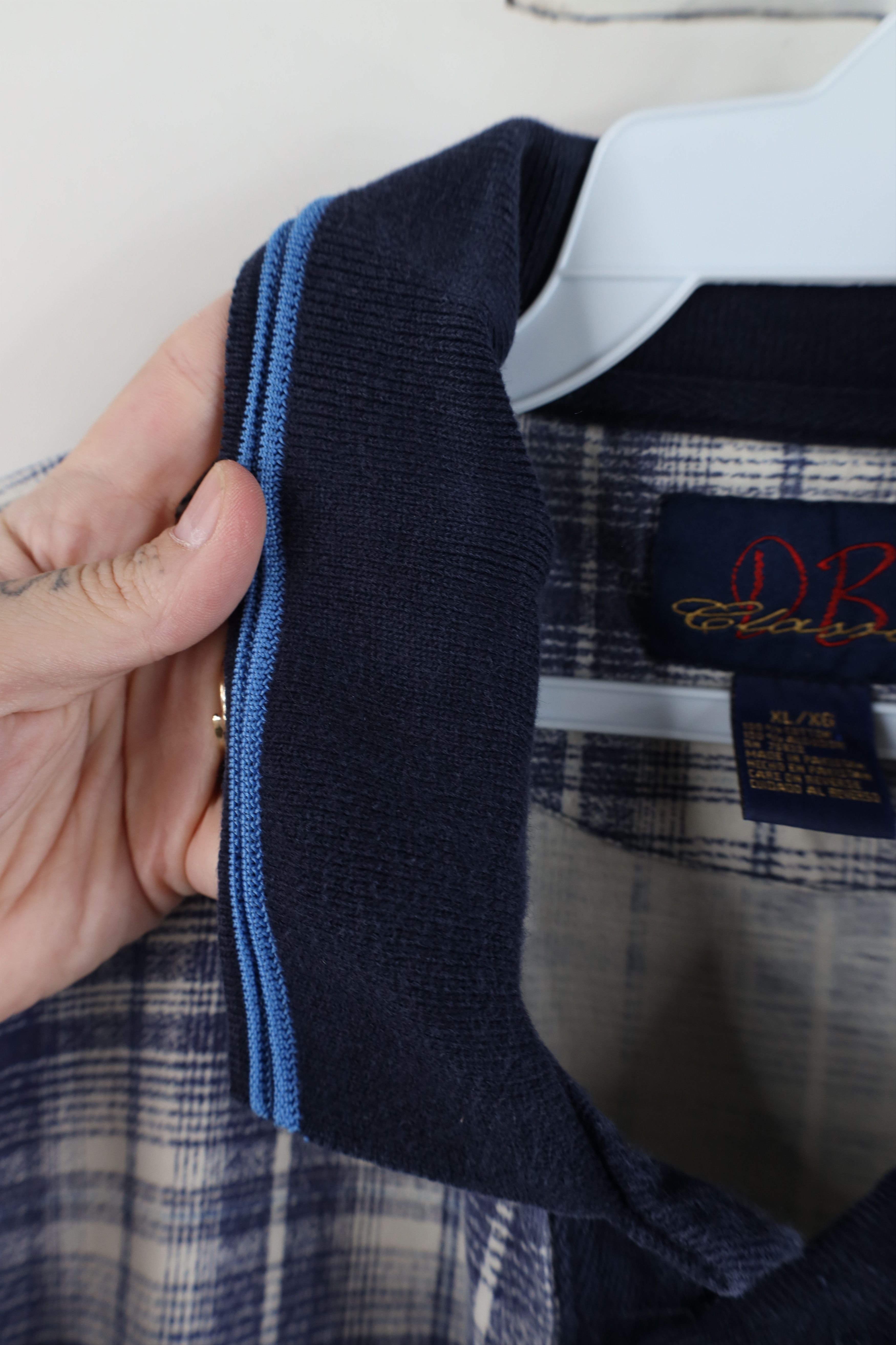 Vintage Vintage 90s Streetwear Fit Collared Golf Polo Shirt Plaid Size US XL / EU 56 / 4 - 6 Thumbnail