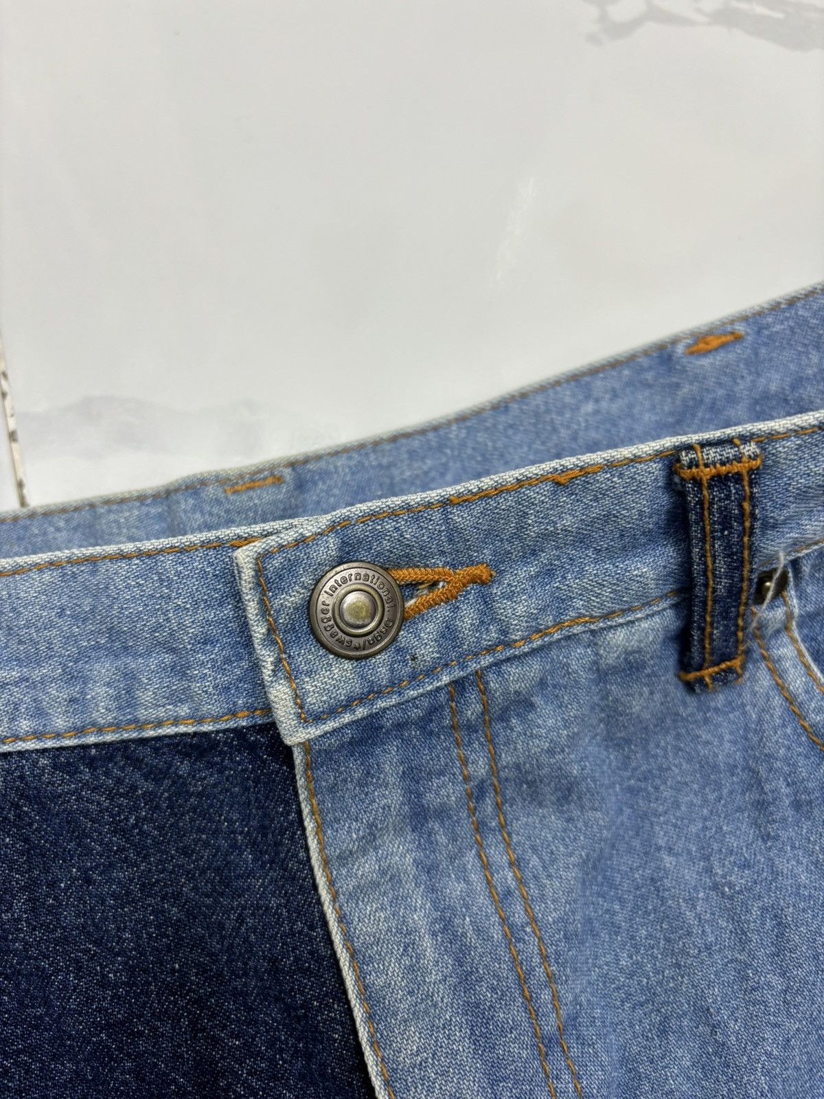 PHENOMENON SWAGGER 🇯🇵 RECONSTRUCTED PATCHWORK BAGGY JEANS Size US 34 / EU 50 - 14 Thumbnail